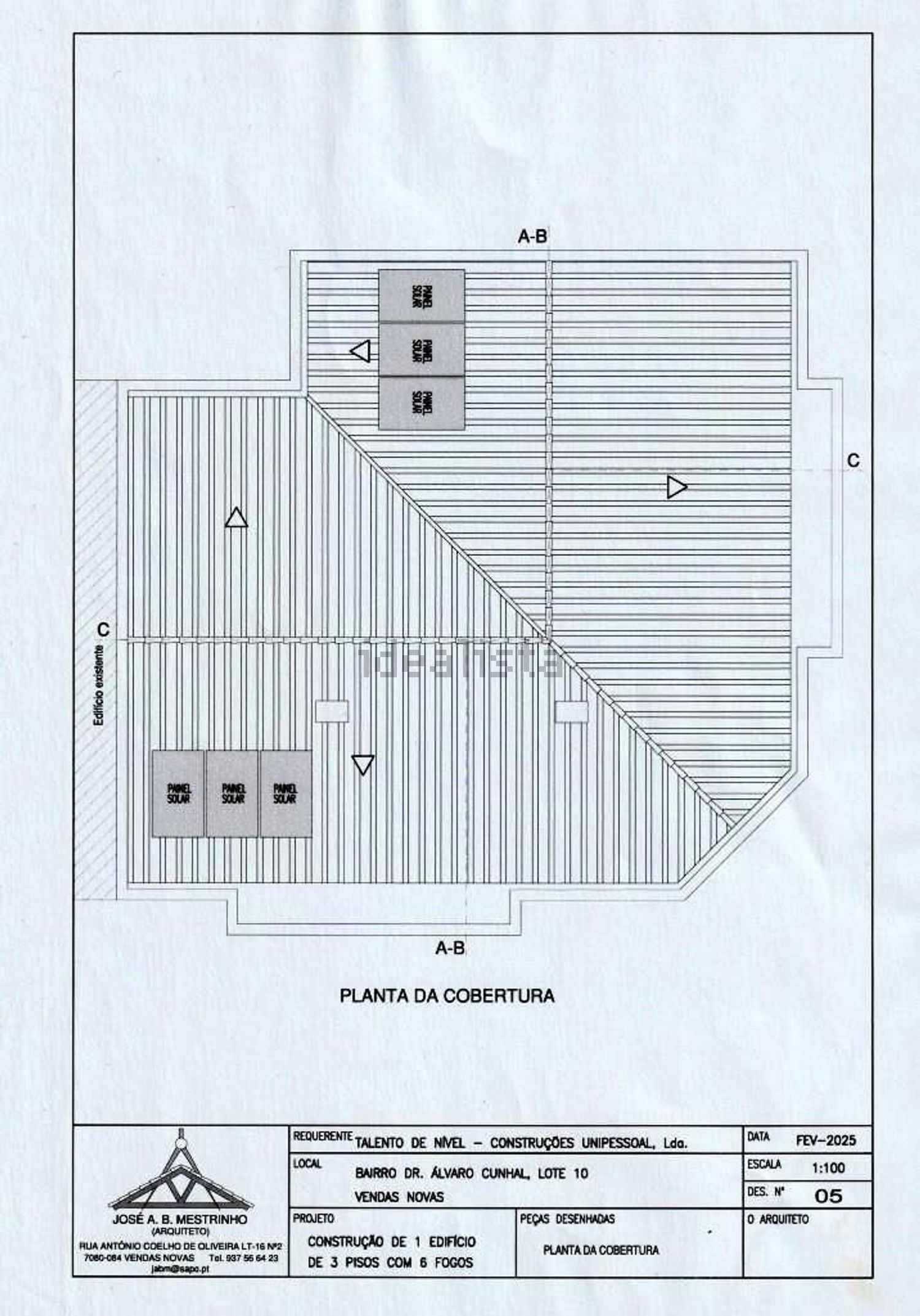 公寓 t2出售在Bairro Doutor Álvaro Cunhal, 10 - 平面图