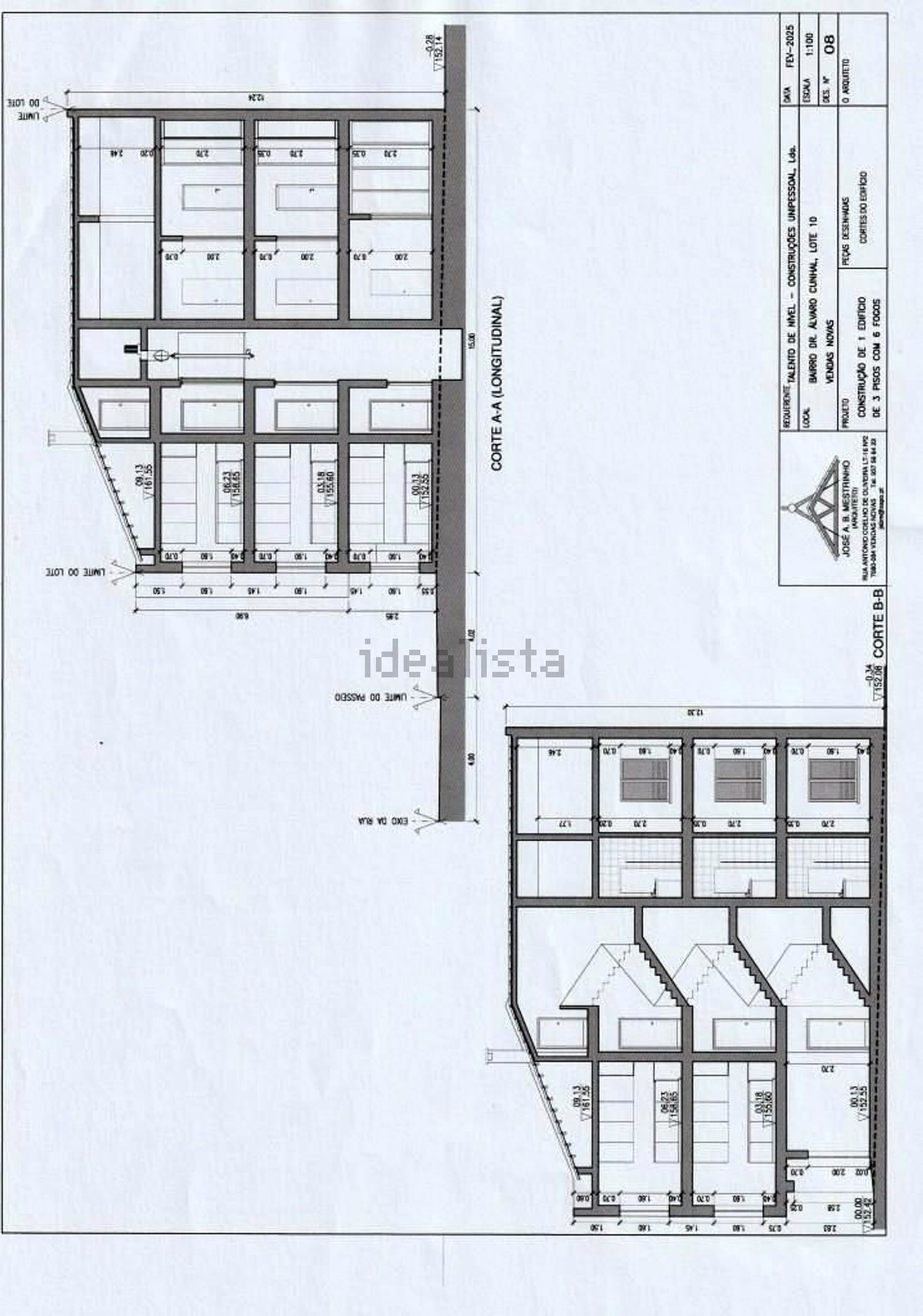 公寓 t2出售在Bairro Doutor Álvaro Cunhal, 10 - 平面图