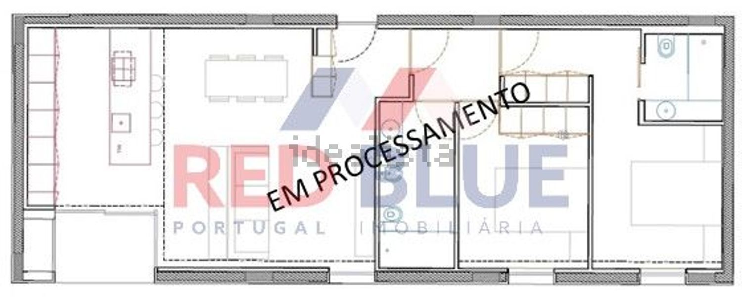 公寓 t2出售在Bairro Norte - 平面图