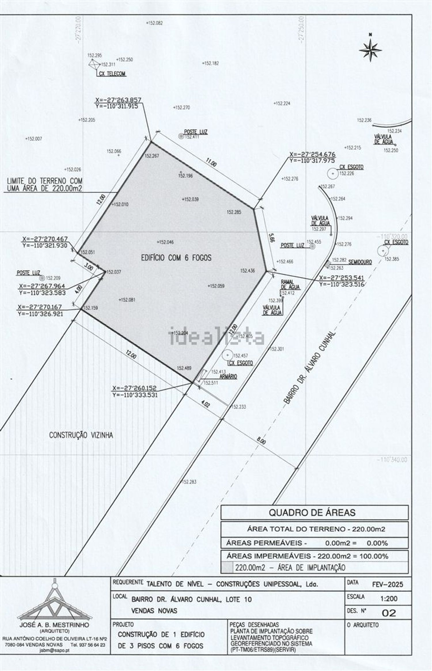 公寓 t2出售在Vendas Novas - 平面图