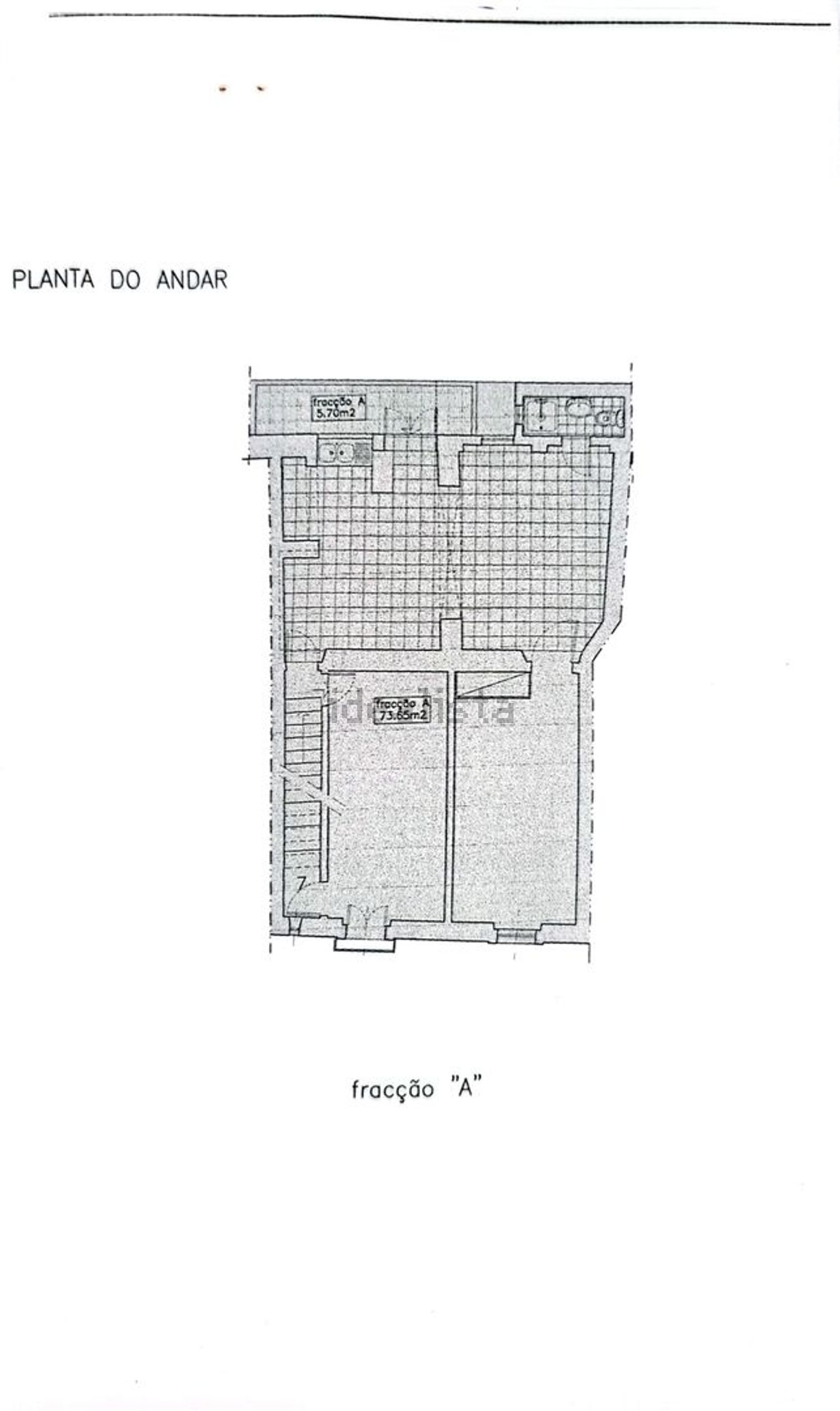 小楼房出售在Rua do Escrivão da Câmara, 5 a - 平面图