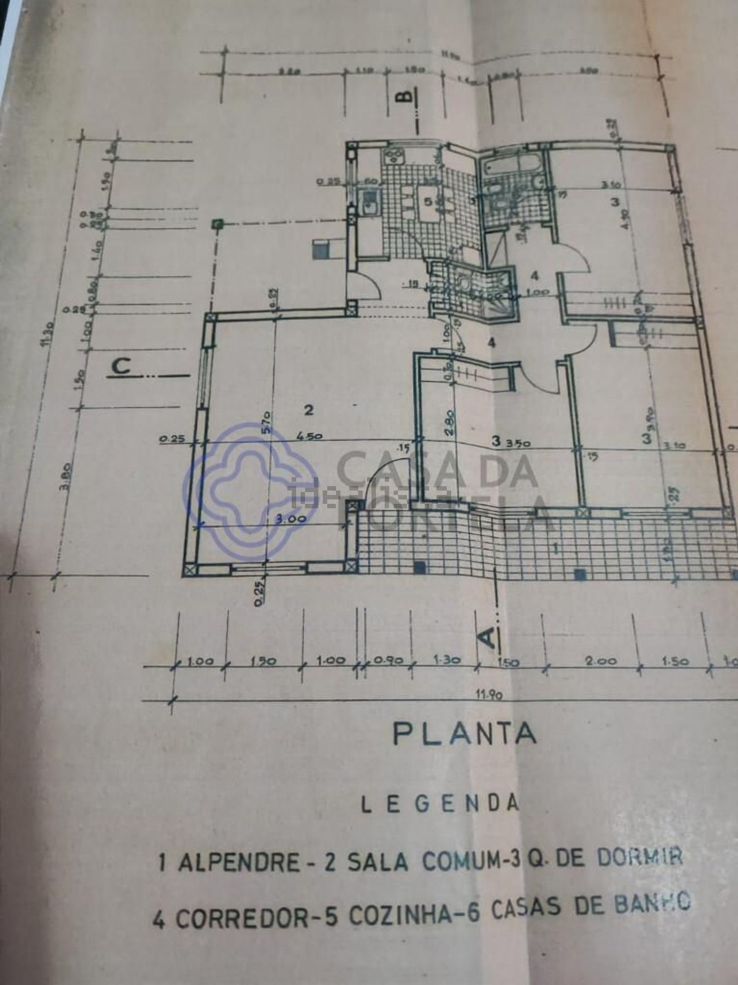 小楼房或独栋别墅出售Estudante Pedra das Almas s/n - 平面图