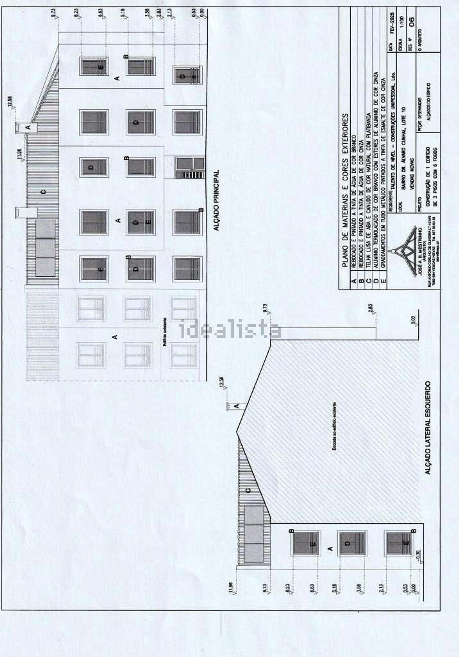 公寓 t2出售在Bairro Doutor Álvaro Cunhal, 10 - 平面图