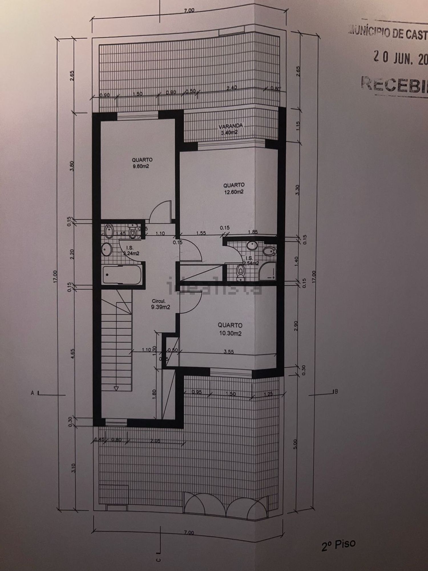 双拼别墅出售Urbanização quinta da Cerca, 104 - 平面图