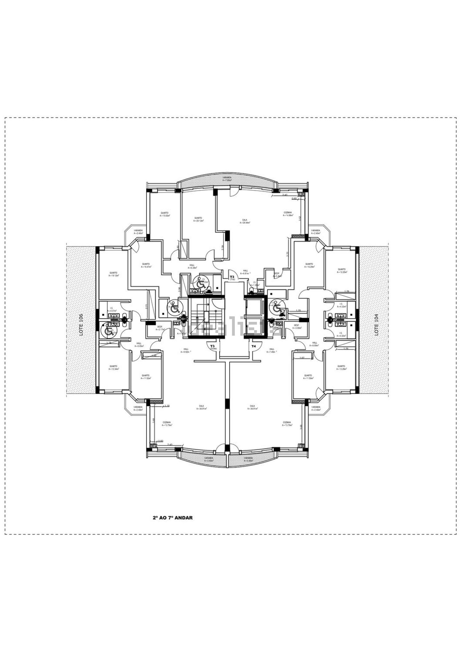 公寓 t4出售Calçada do Castelo, 4 - 平面图