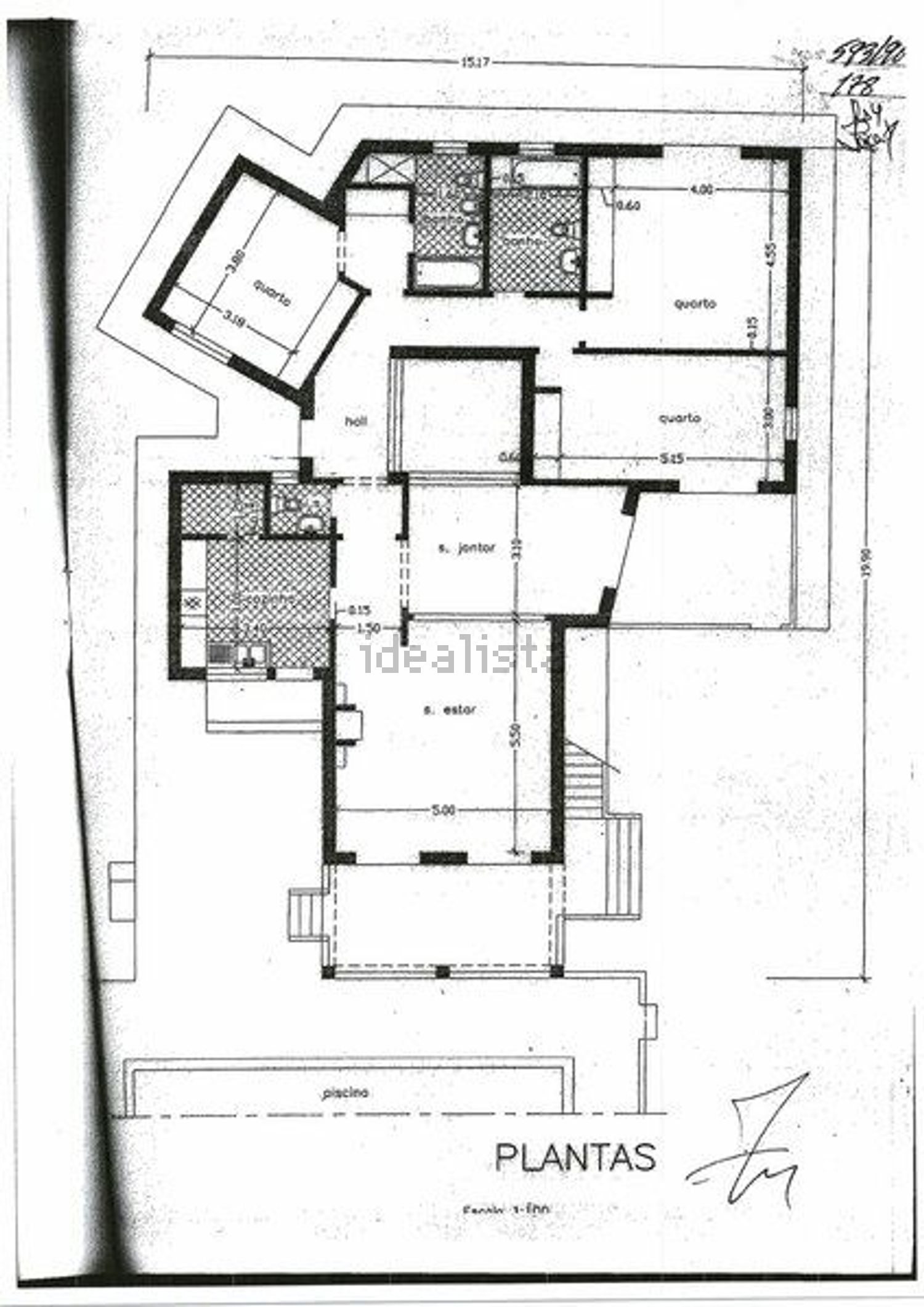 小楼房或独栋别墅出售在São Bartolomeu de Messines - 平面图