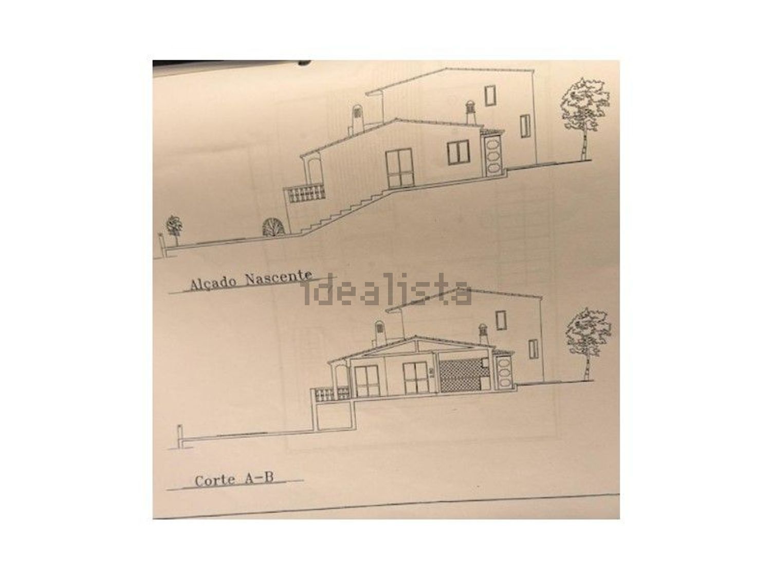 小楼房或独栋别墅出售在Alfeição - Vale Telheiro - 平面图