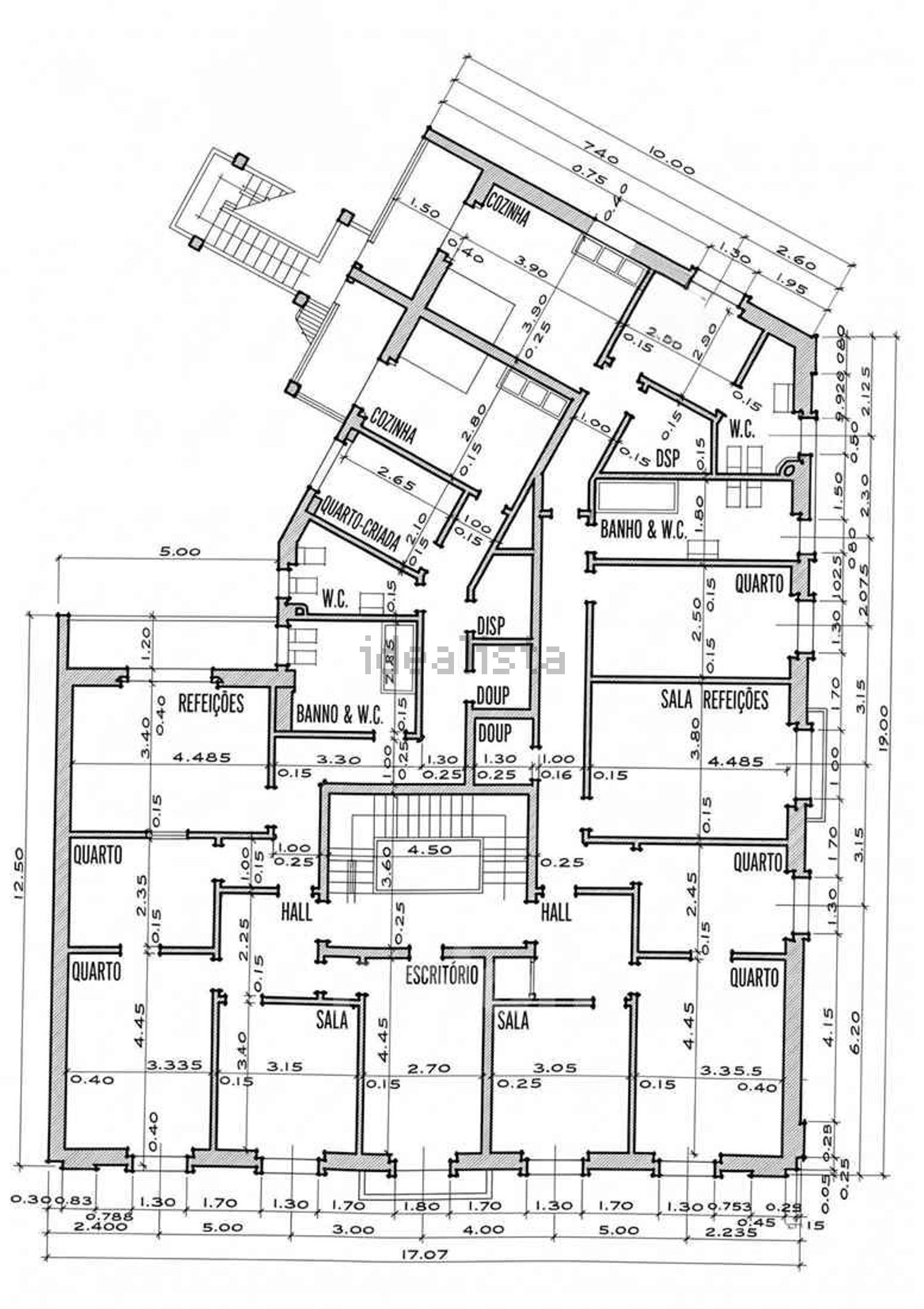 公寓 t3出售在Rua José Ricardo, 9 - 平面图