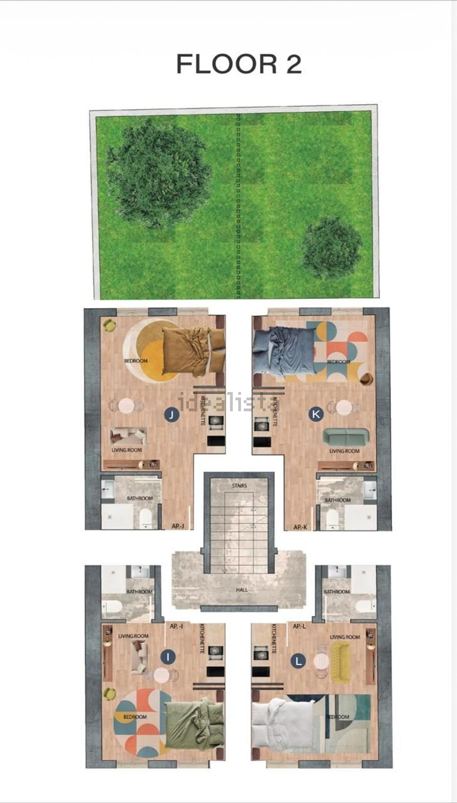 公寓 t1出售在Rua b Ao Bairro da Liberdade s/n - 平面图