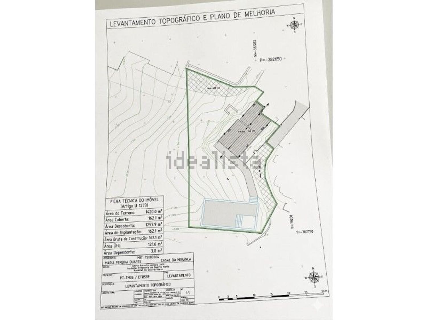 小楼房或独栋别墅出售在Centro de Castro Marim - 平面图