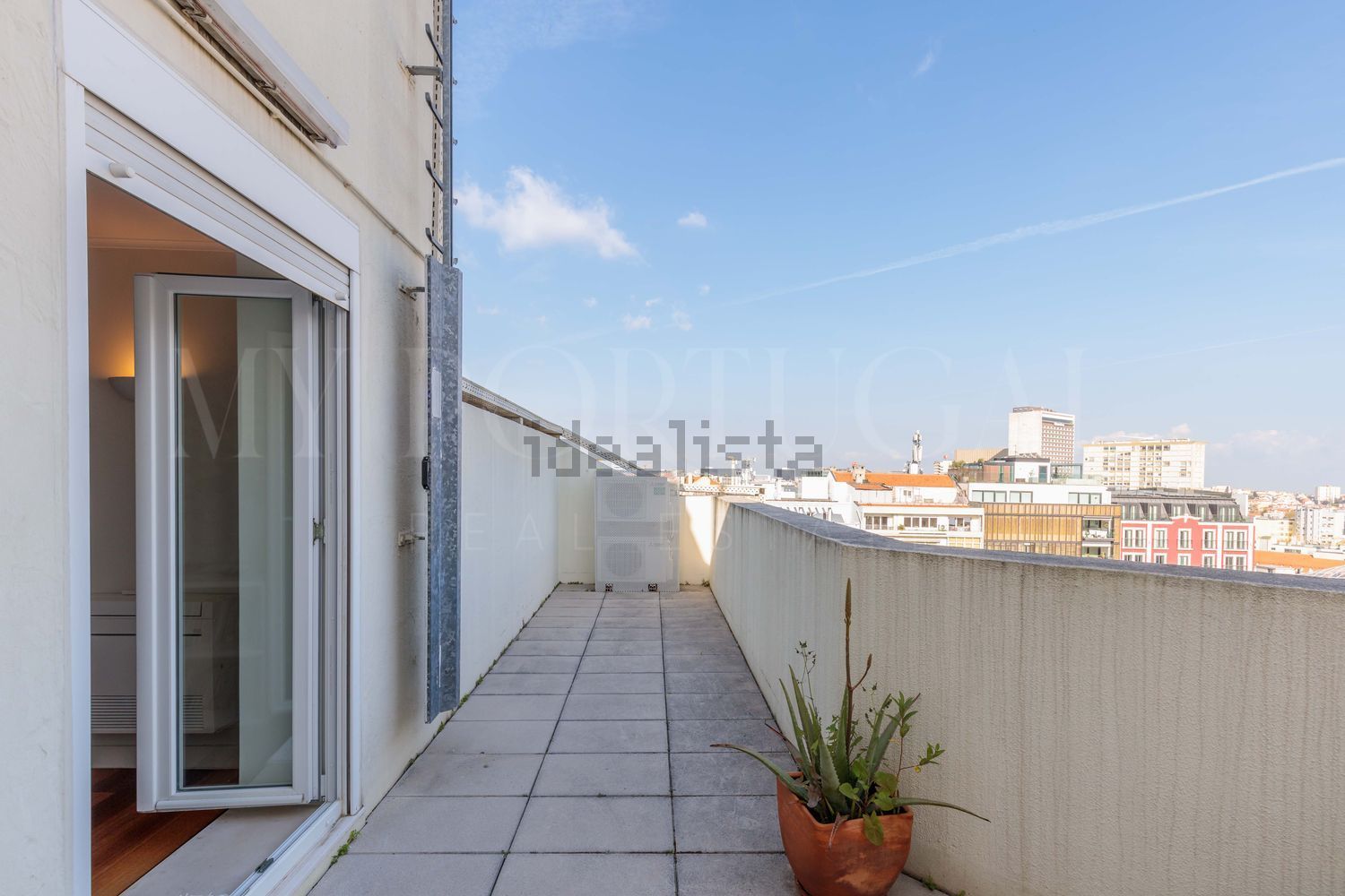 出租公寓 t2在Avenida Sidónio Pais - 阳台
