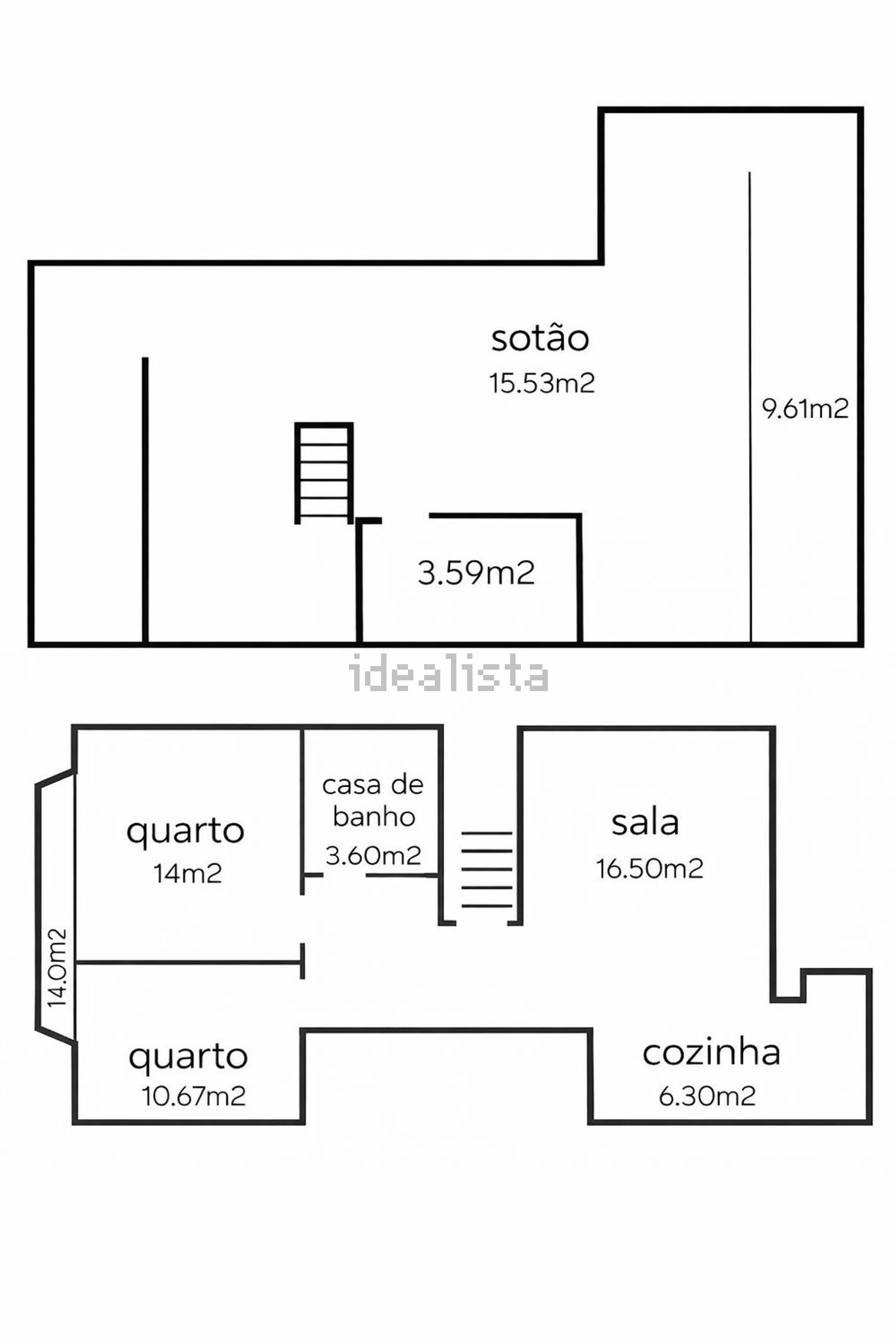 公寓 t3出售在Avenida Infante Dom Henrique - 平面图