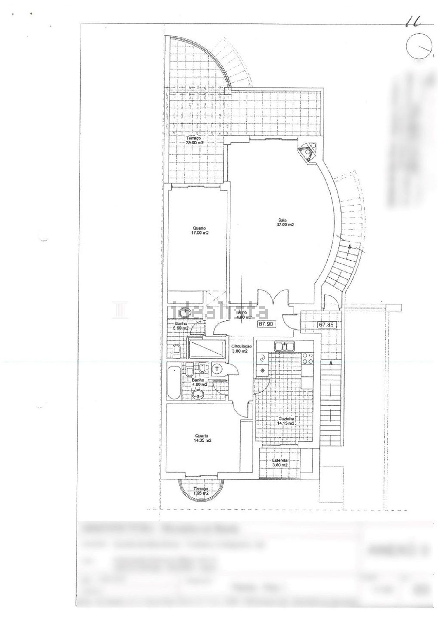 公寓 t2出售Urbanização das Sesmarias s/n - 平面图