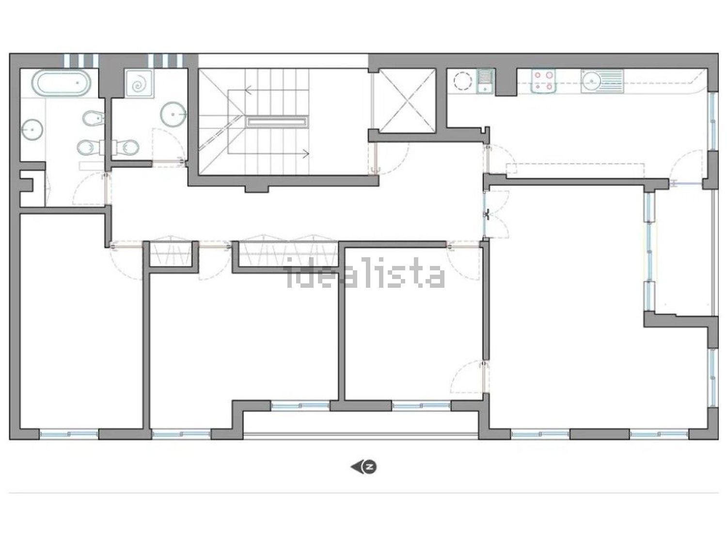 公寓 t3出售在Avenida José da Costa Mealha, 121 - 平面图