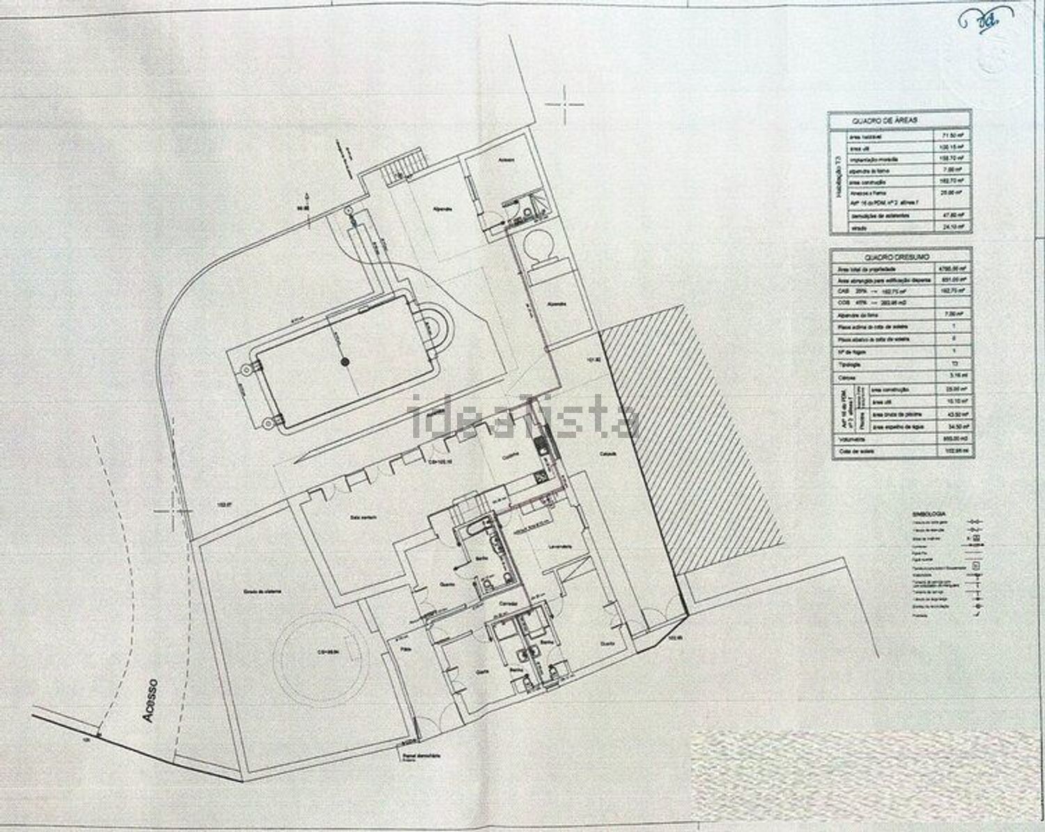 小楼房或独栋别墅出售在São Bartolomeu de Messines - 平面图