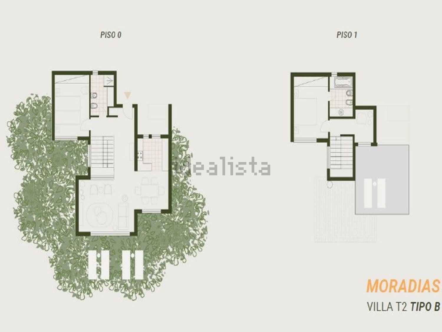 双拼别墅出售Quinta do Sol, 2 - 平面图