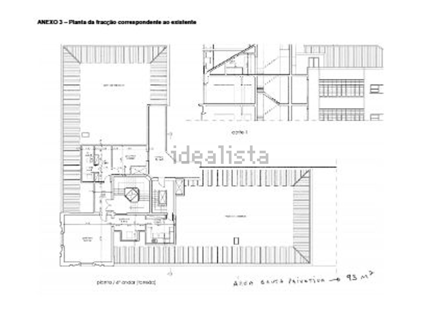出租公寓 t2在Avenida Sidónio Pais - 平面图