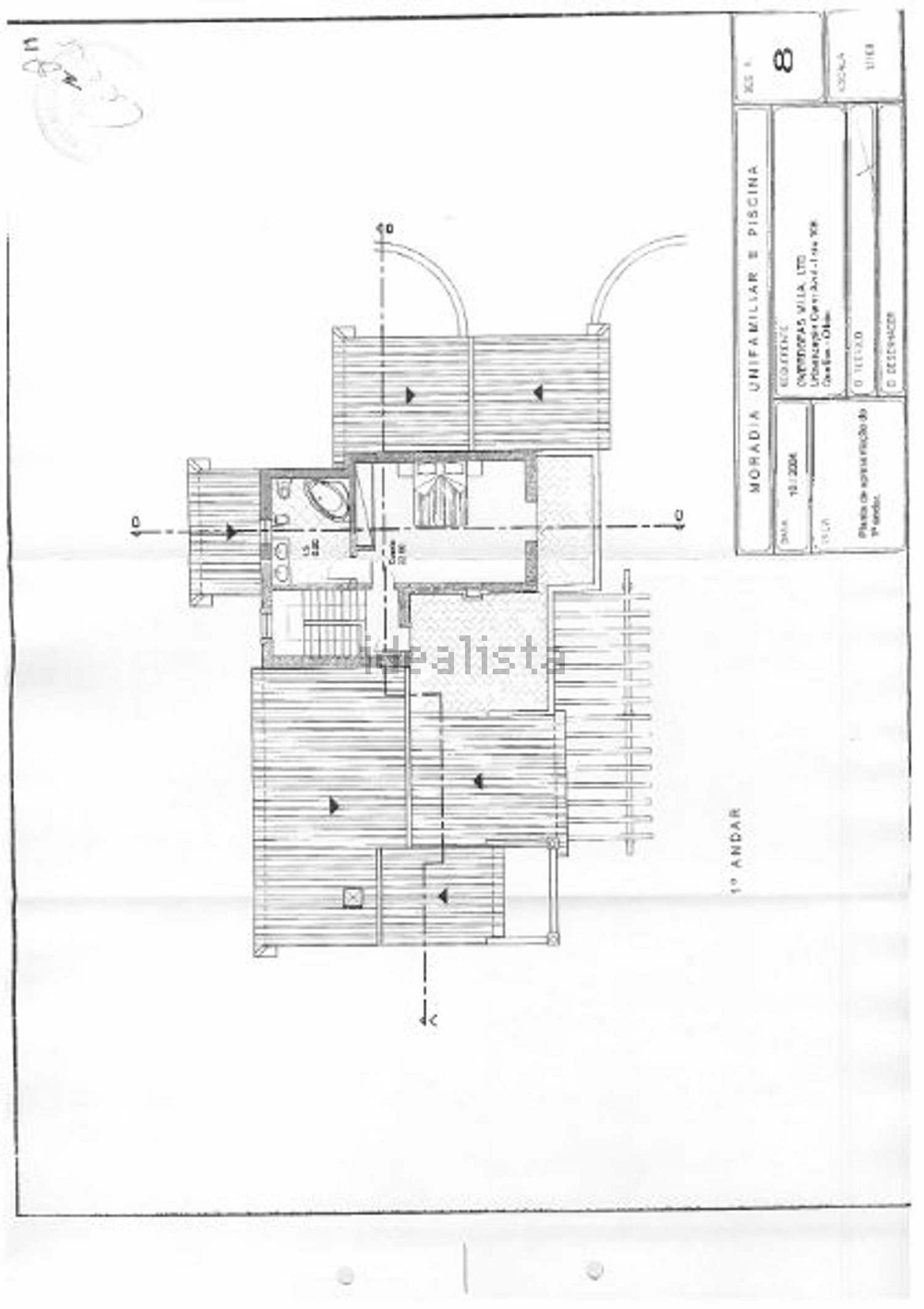 小楼房或独栋别墅出售在Beco das Estevas, 2 - 平面图