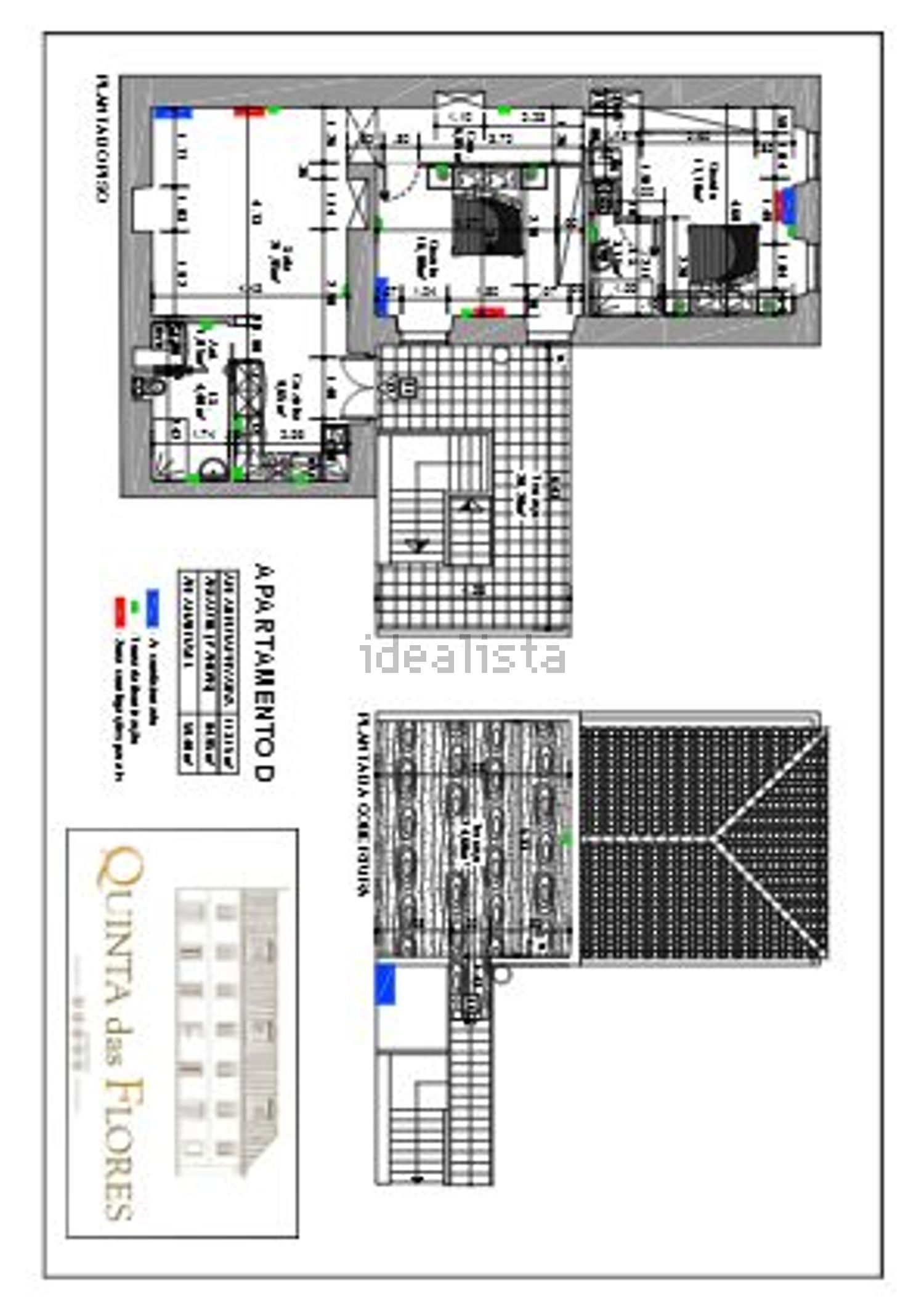 顶层公寓出售在Rua Doutor Teófilo Braga - 平面图