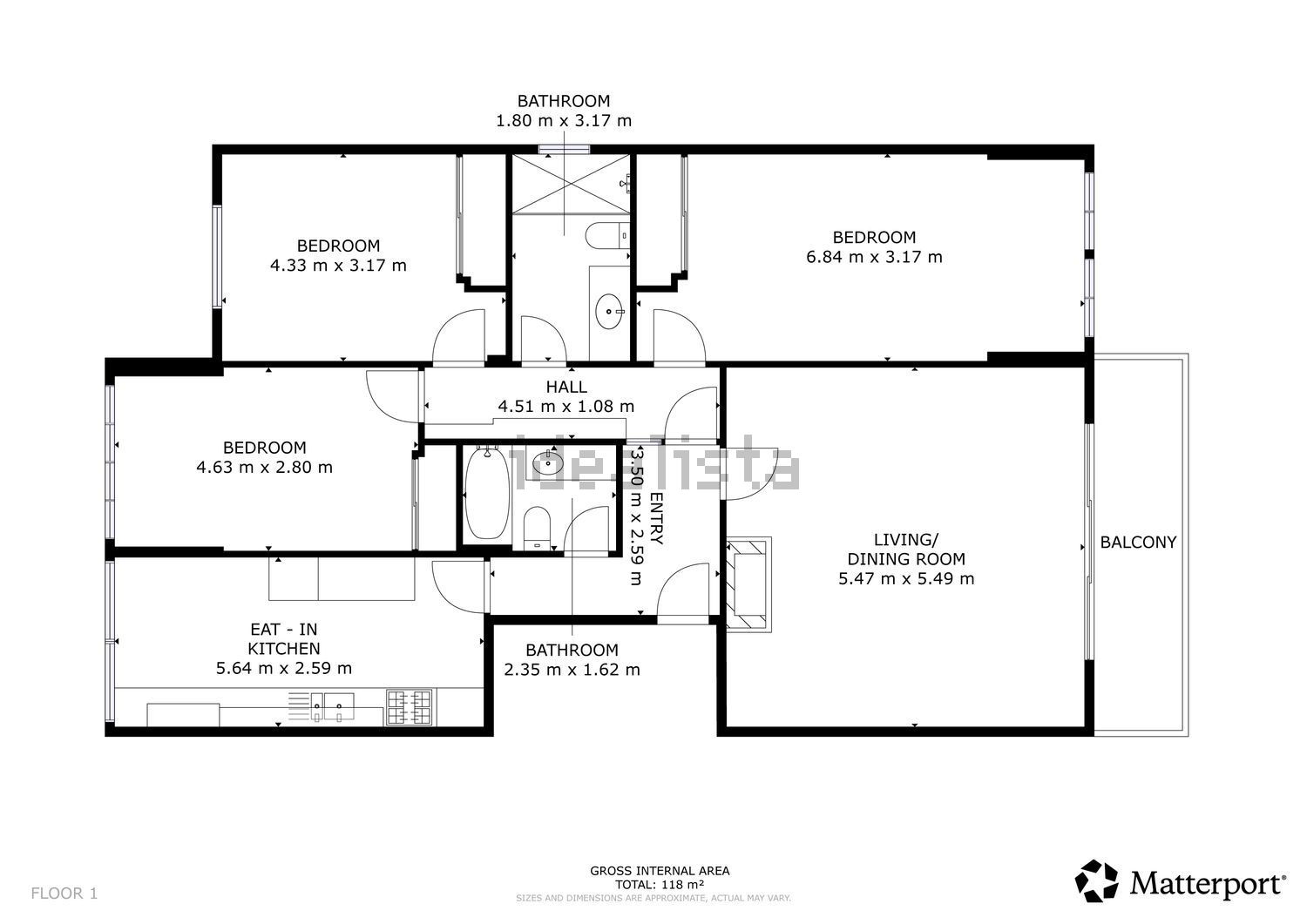 出租公寓 t3在Rua Goncalves Crespo. 42/2Esq - 平面图