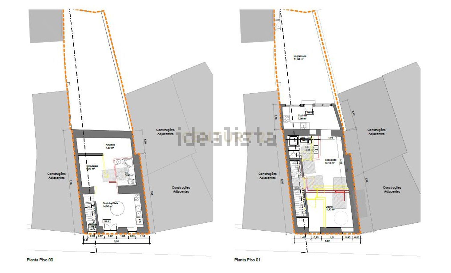 出租公寓 t1在Travessa da Palma, 32 - 平面图