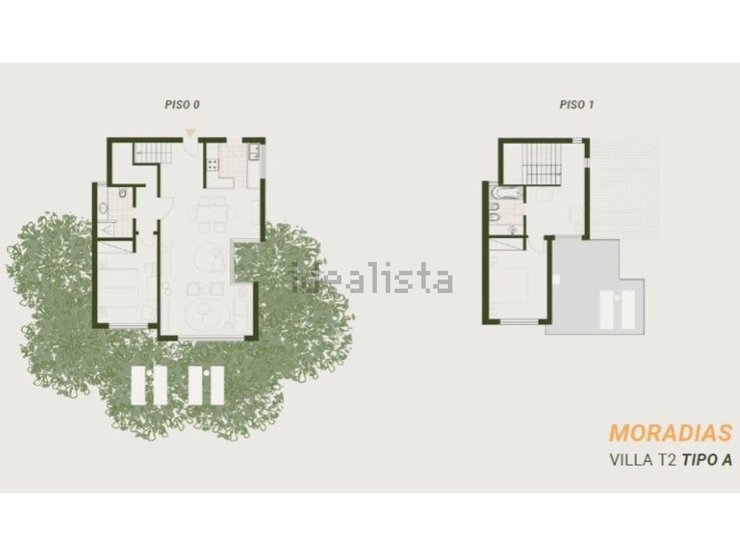 双拼别墅出售Quinta do Sol, 2 - 平面图