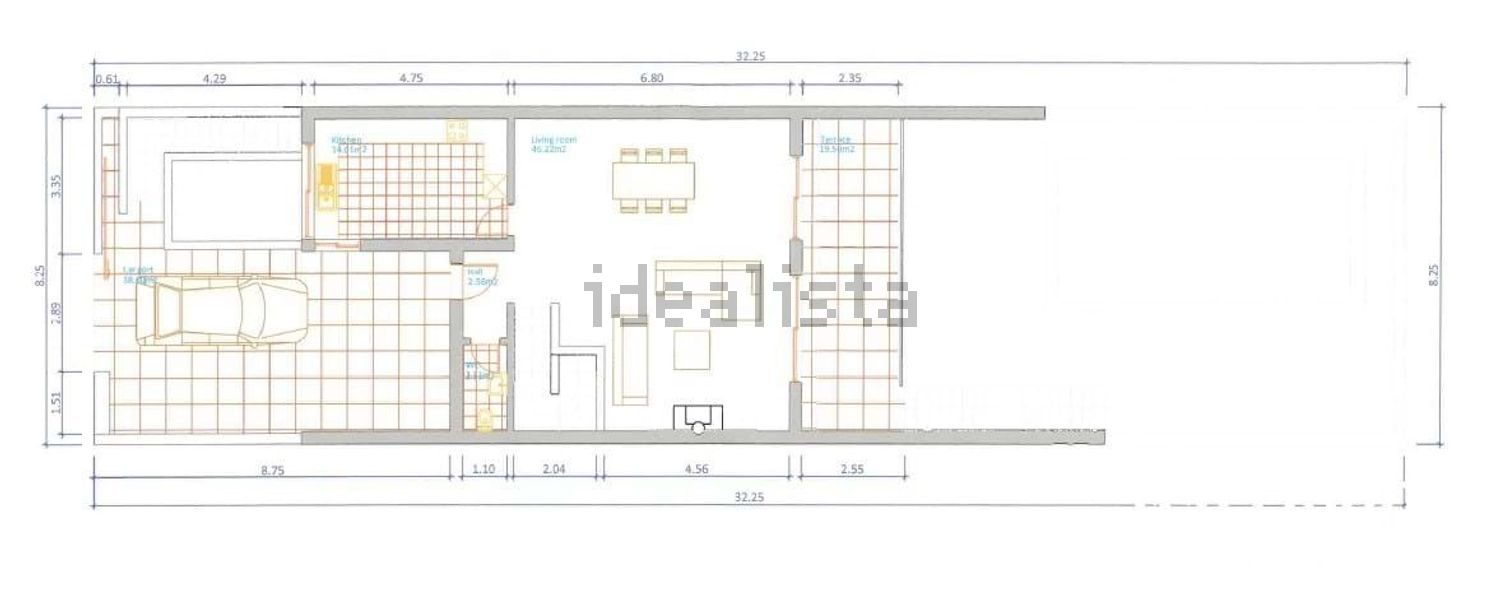 双拼别墅出售在Praia da Luz - 平面图