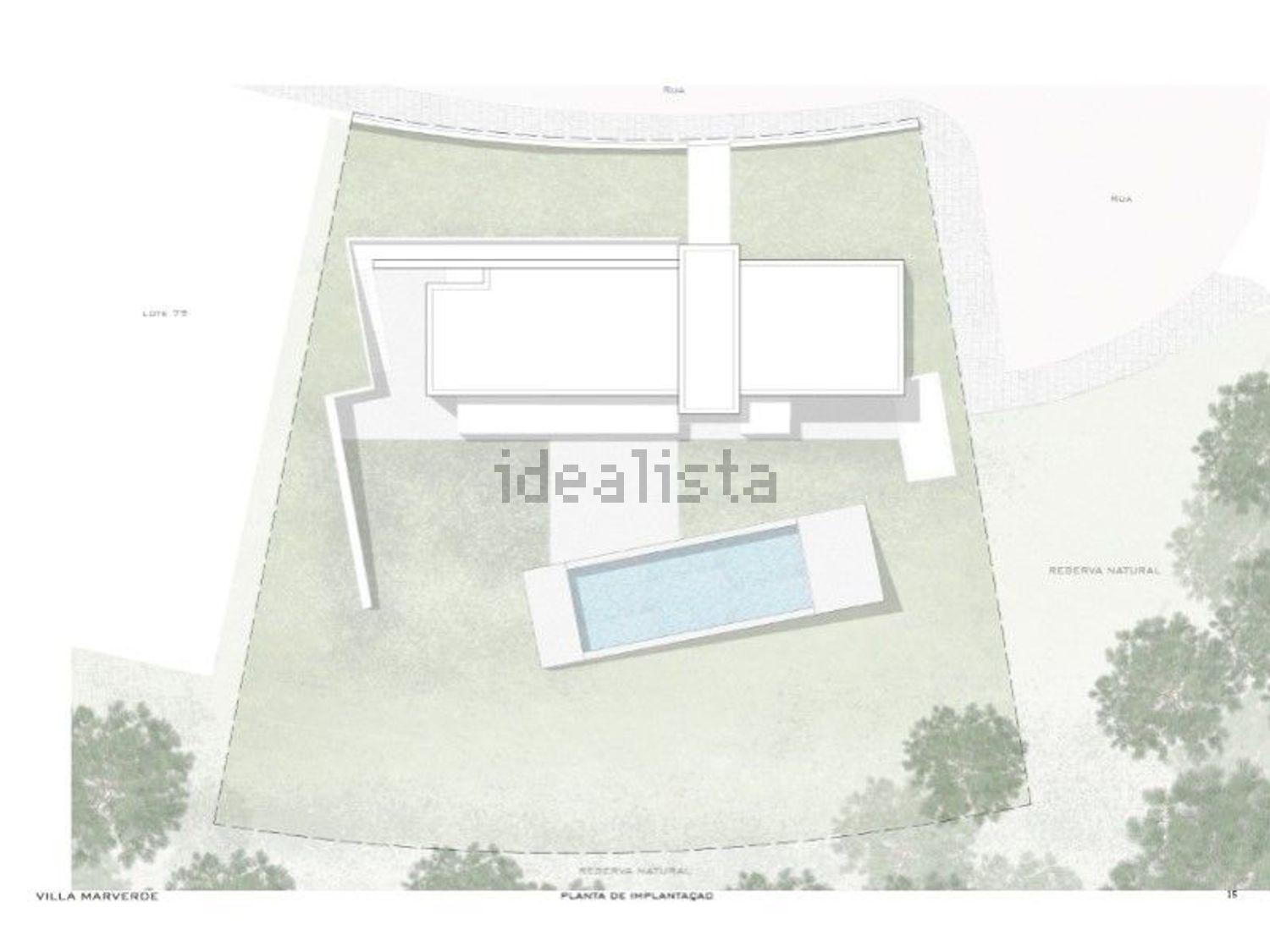 小楼房或独栋别墅出售Urbanização Praia Verde - 平面图