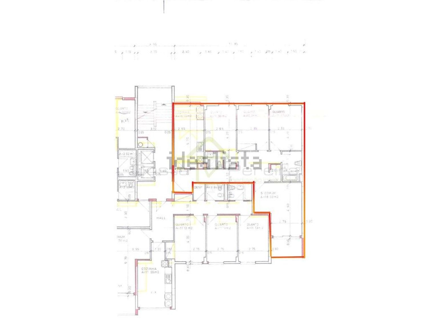 公寓 t3出售在Póvoa de Penafirme - Santa Cruz - 平面图