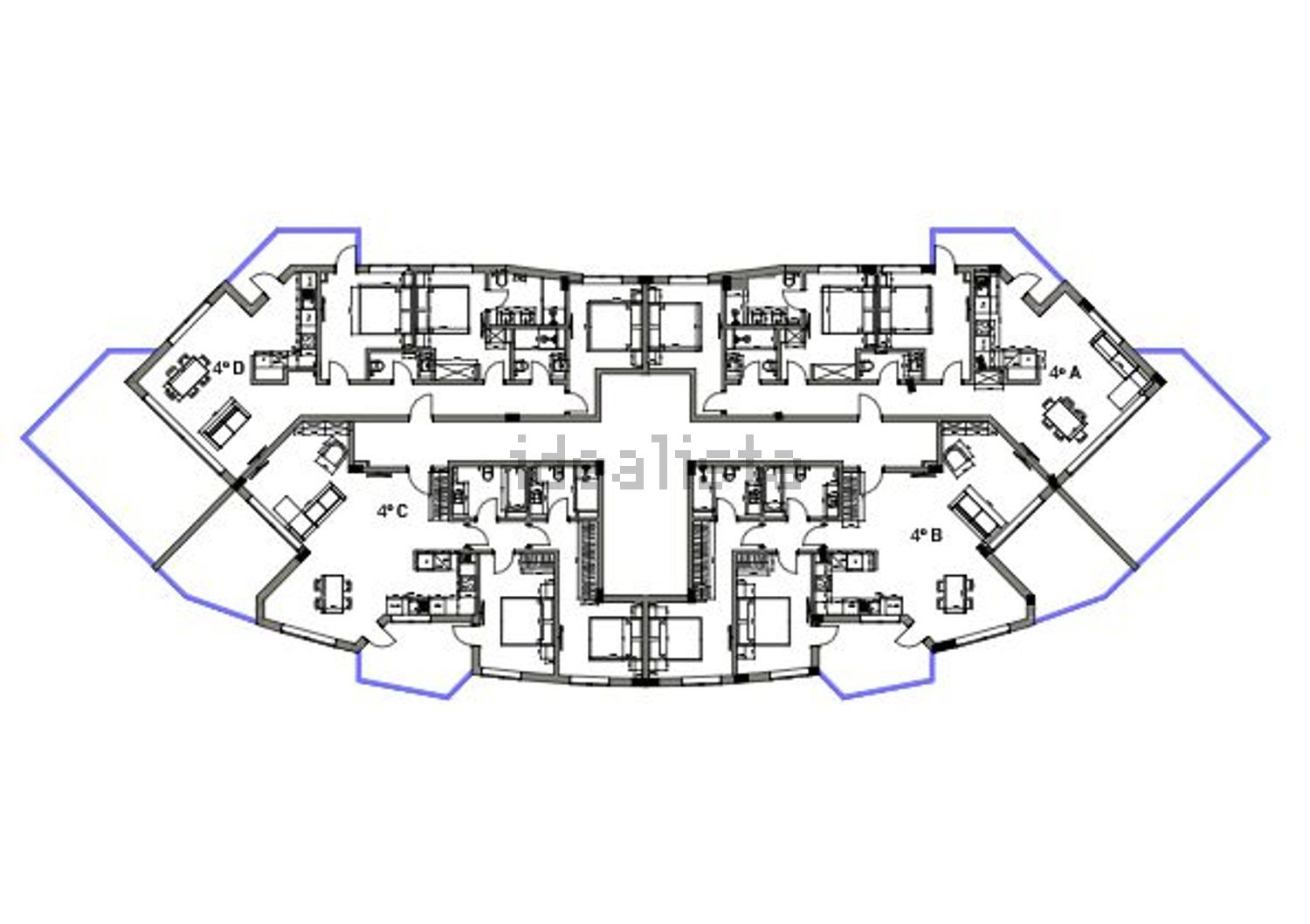 公寓 t2出售在Rua da Sardinha s/n - 平面图