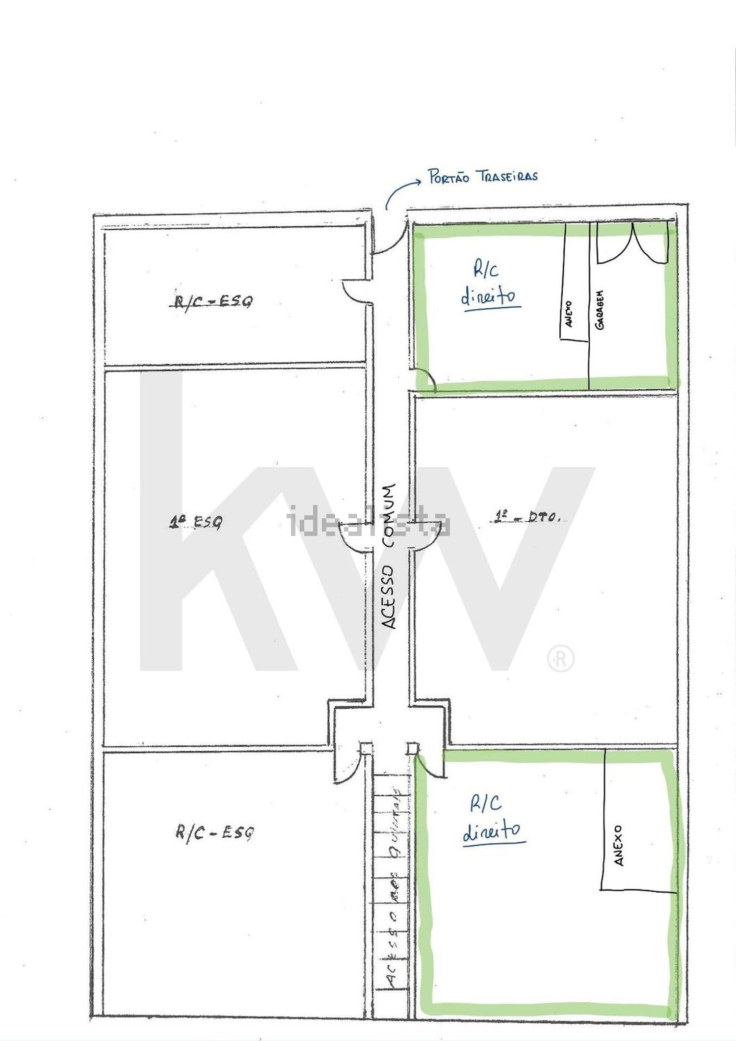 公寓 t2出售在Rua Alves Redol s/n - 平面图