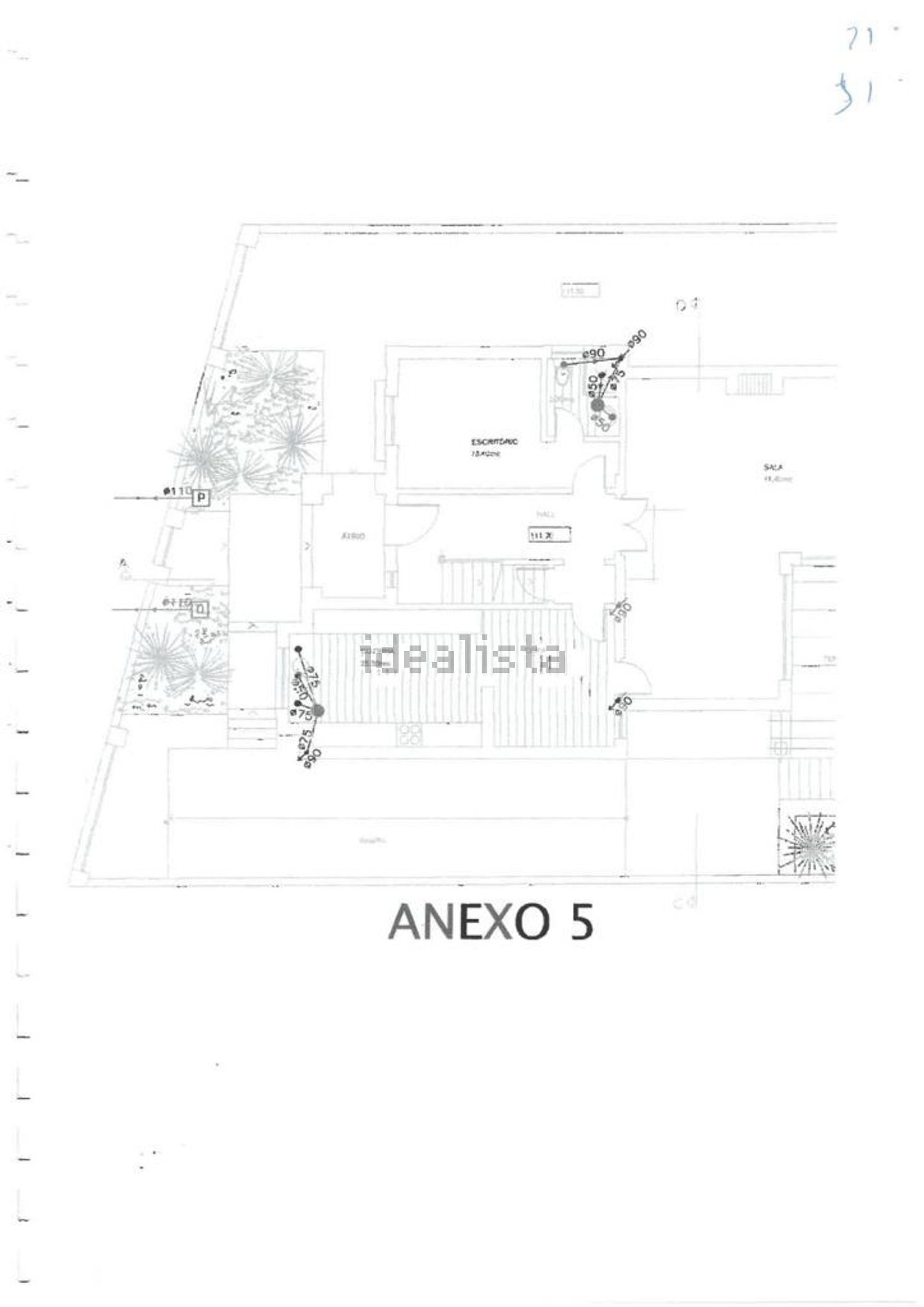 小楼房或独栋别墅出售在Rua dos Arcos - 平面图