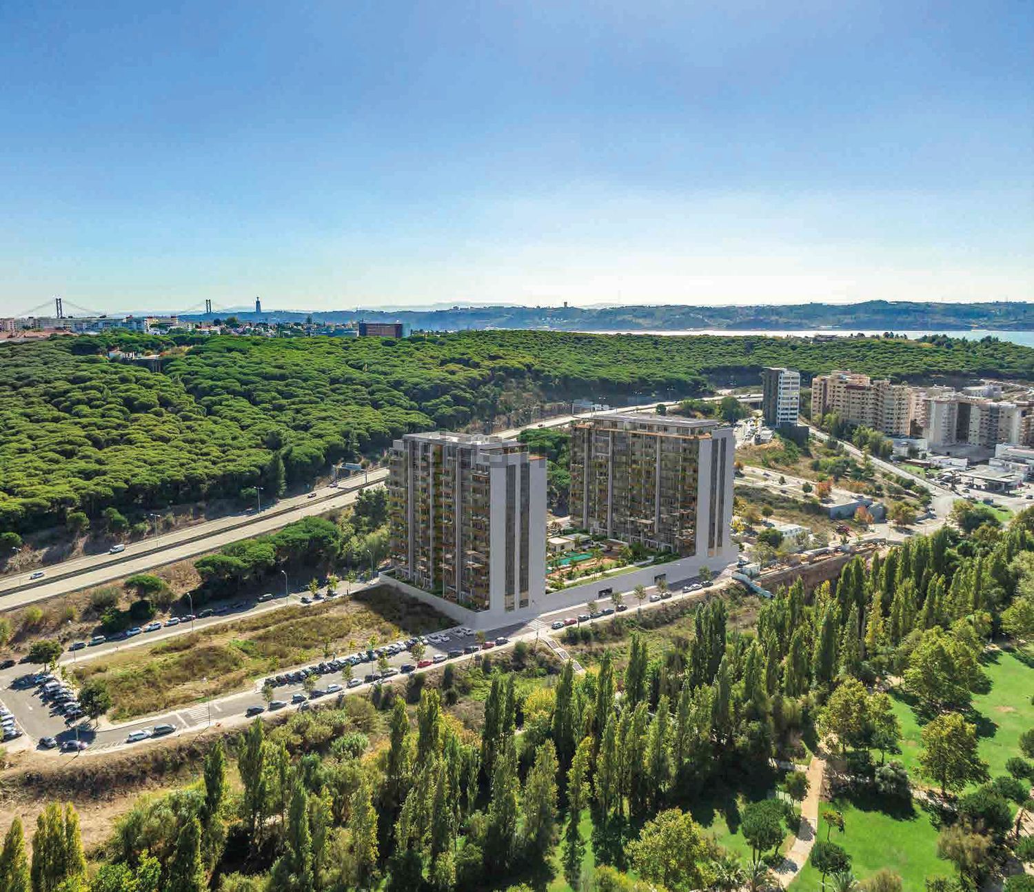 公寓 t3出售在Alameda Engenheiro José Mattos e Silva, 5 a - 视线