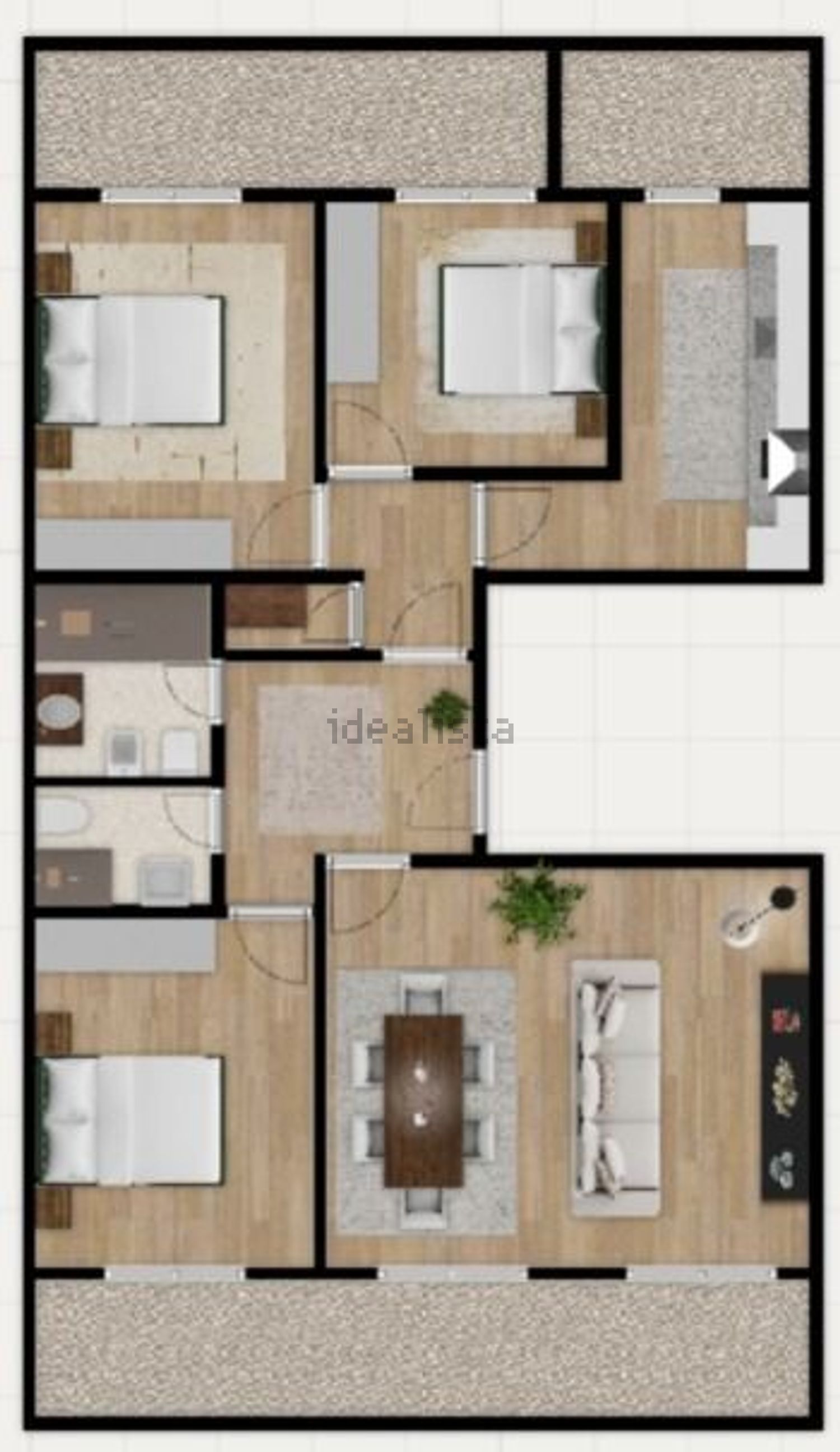 公寓 t3出售在Rua Engenheiro Nobre Guedes - 平面图