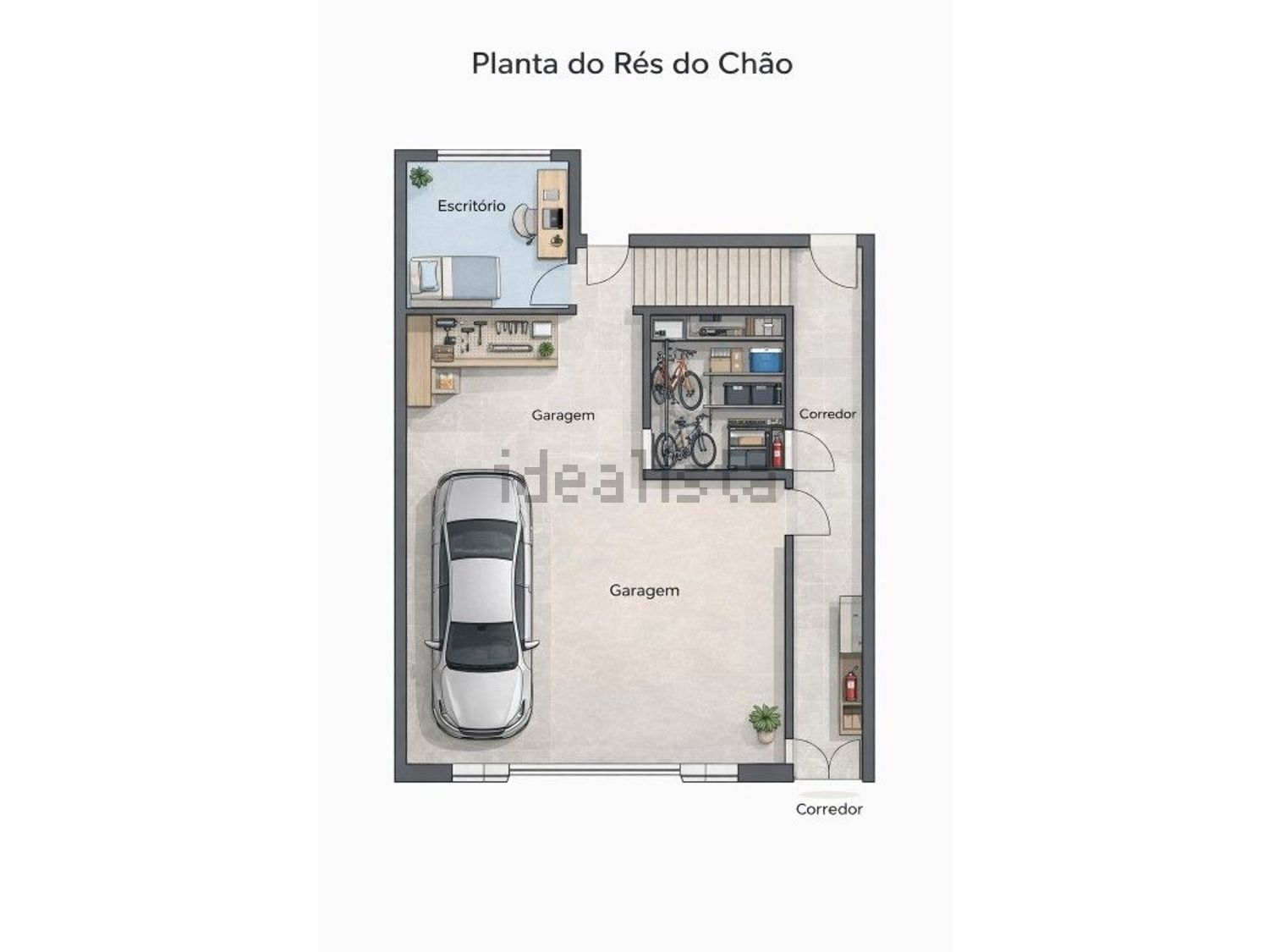 小楼房或独栋别墅出售在Mação - 平面图