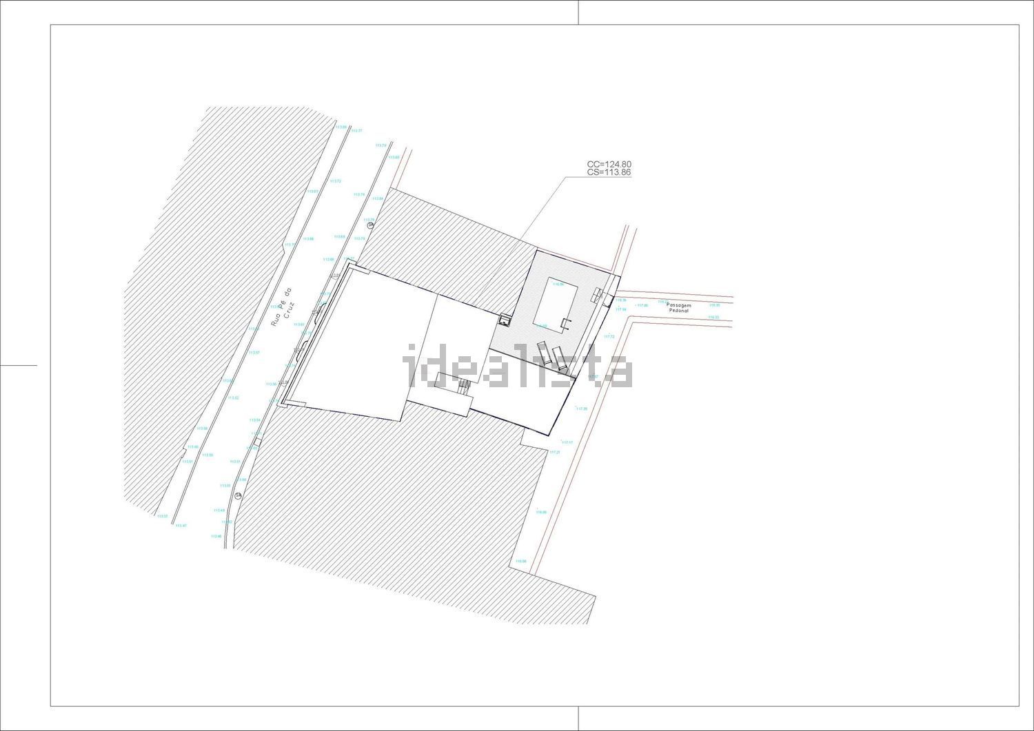 小楼房或别墅出售在Rua do Pe da Cruz, 4955 - 平面图