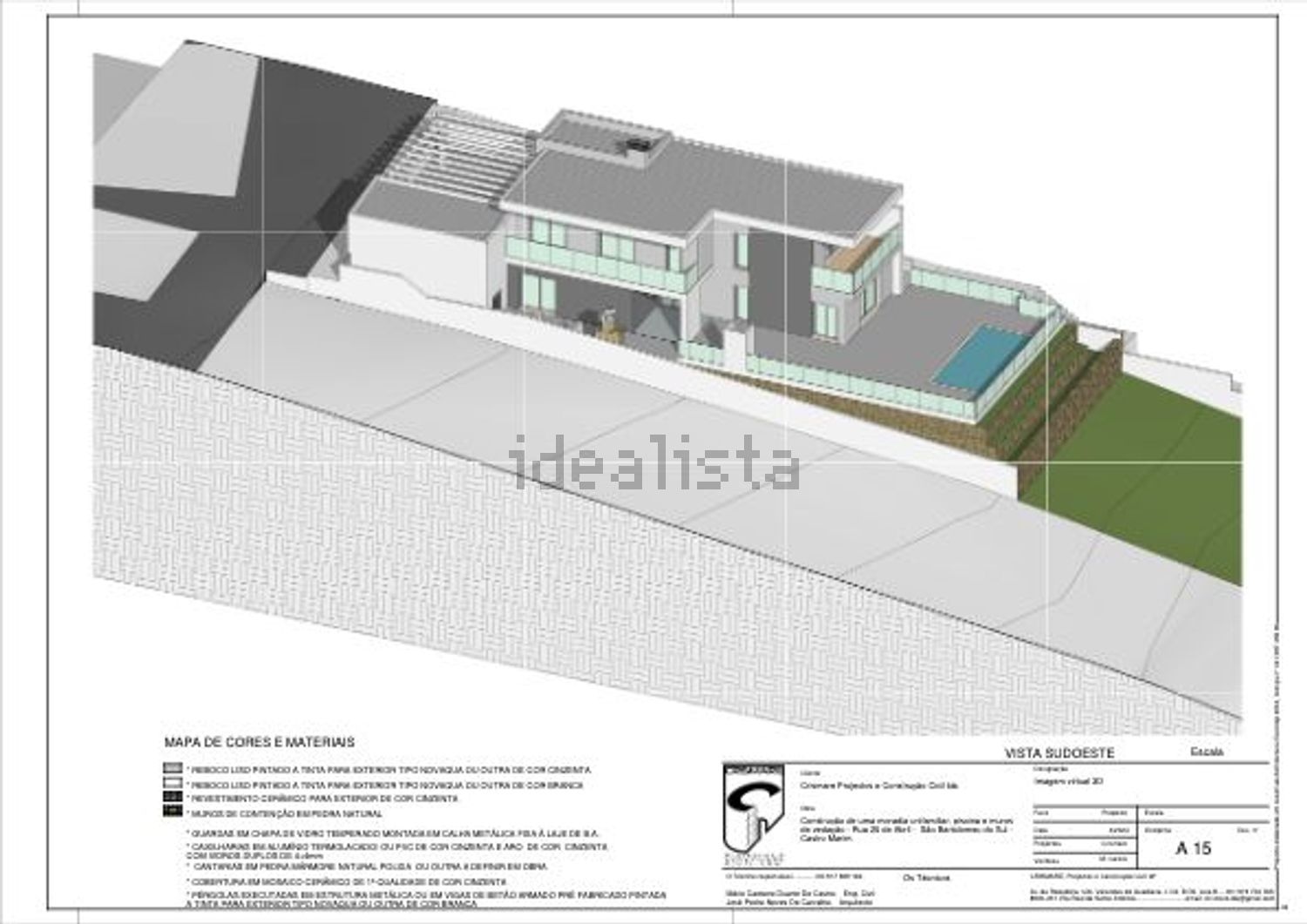 小楼房或独栋别墅出售在Quinta do Sobral - São Bartolomeu - 平面图