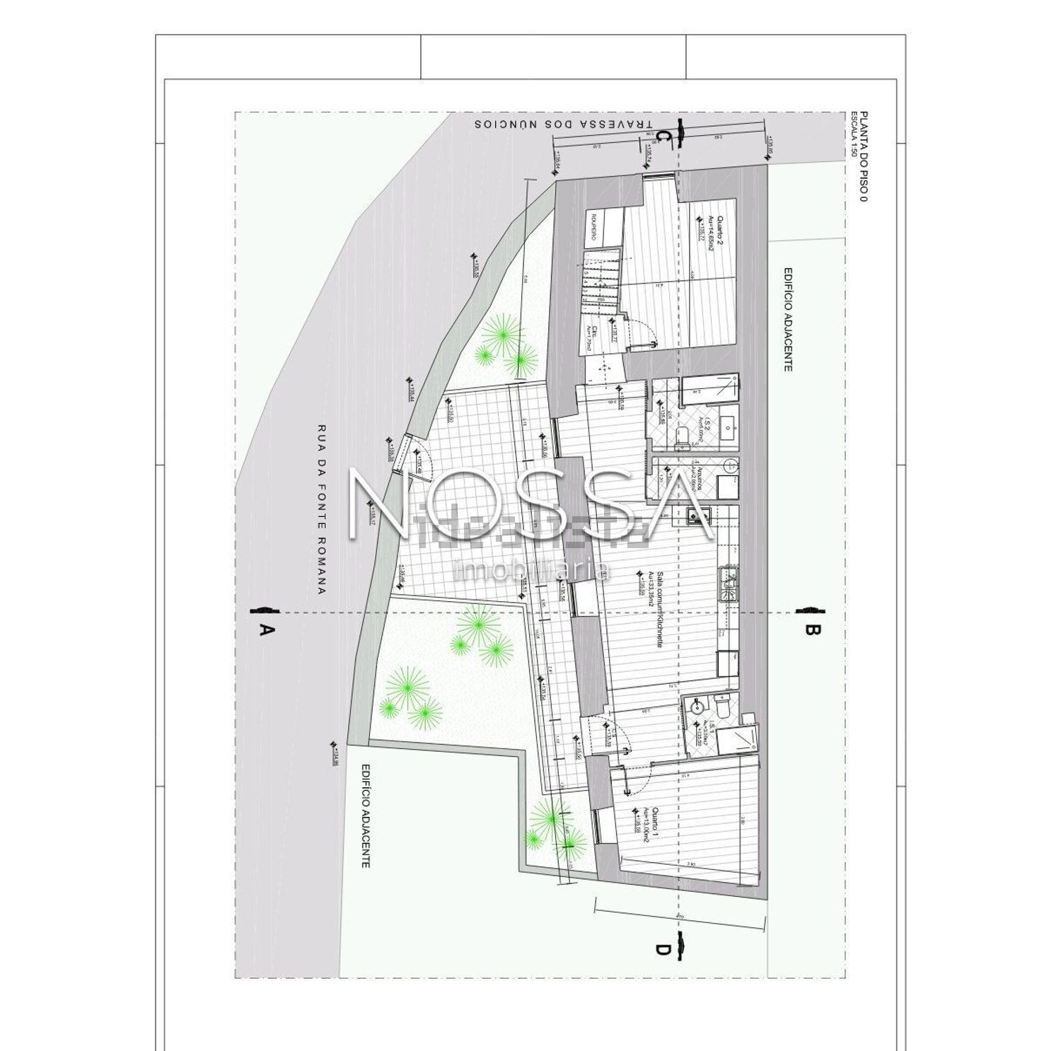 小楼房或别墅出售在Rua do Espirito Santo s/n - 平面图