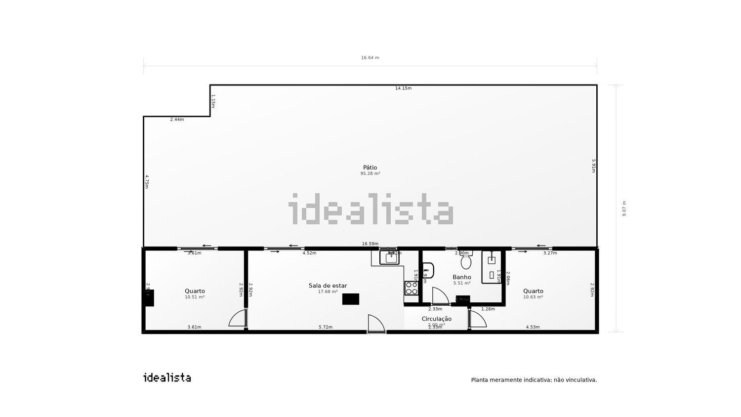 公寓 t2出售在Vila do Bispo e Raposeira - 平面图