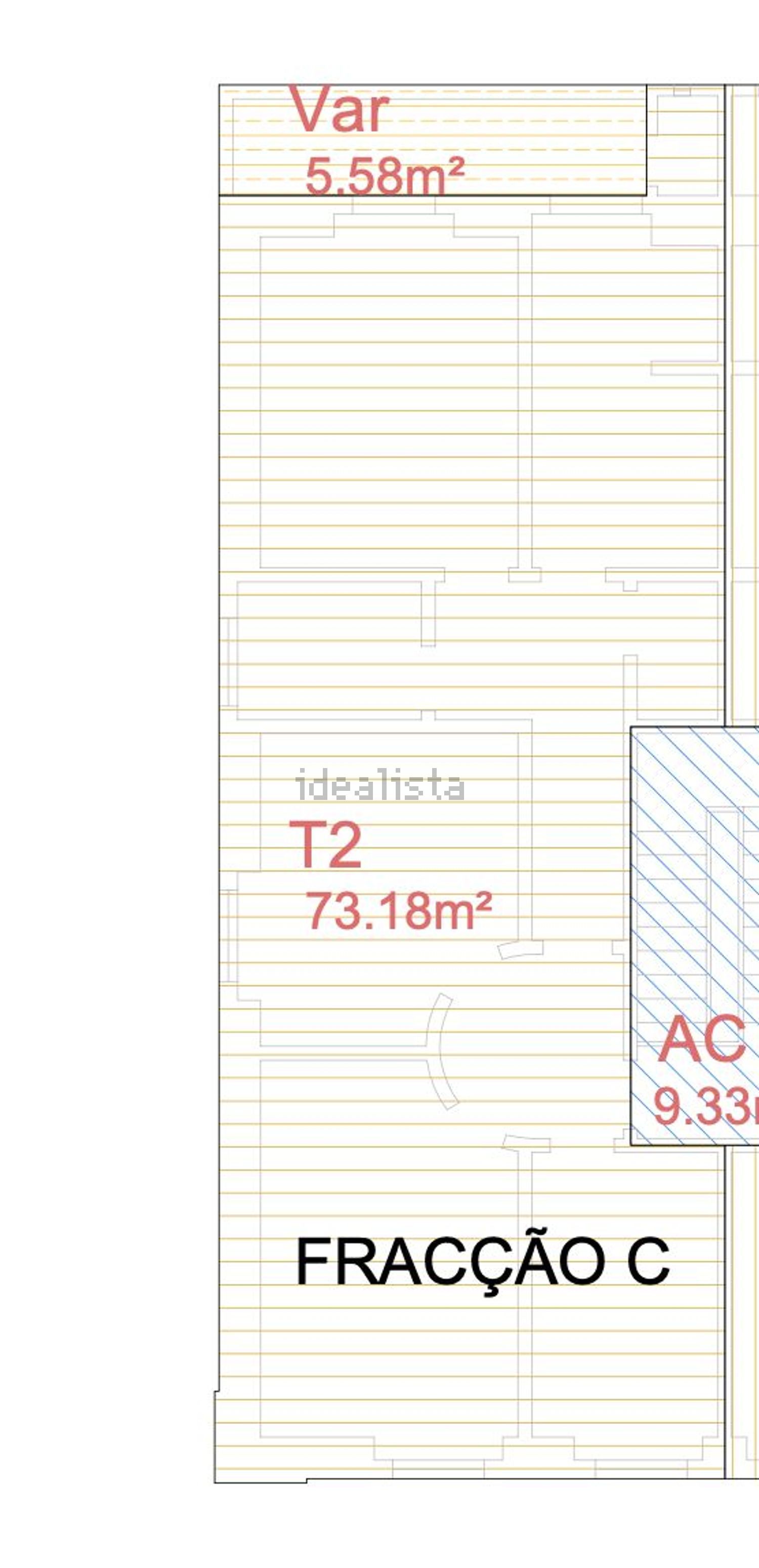 公寓 t3出售在Rua Professor Doutor Egas Moniz, 24 - 平面图
