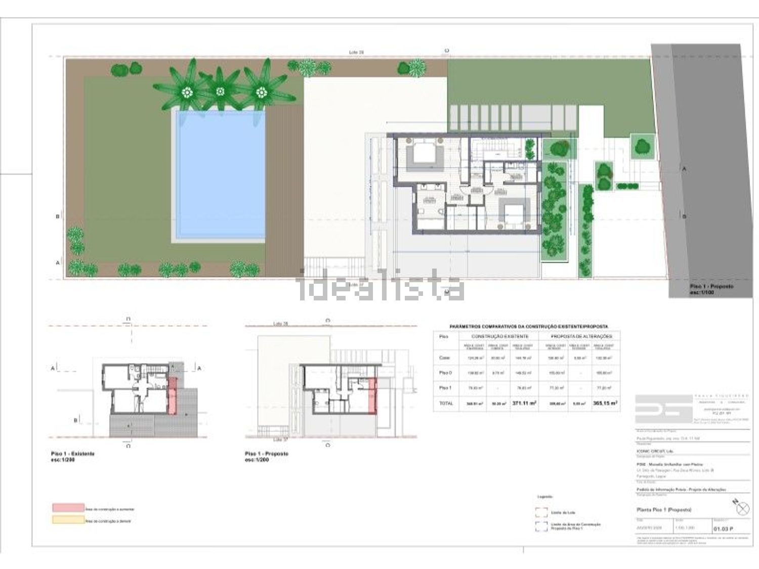 小楼房或独栋别墅出售Urbanização da Passagem - 平面图