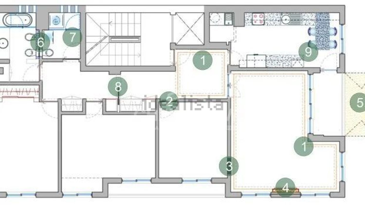 公寓 t3出售在Avenida José da Costa Mealha - 平面图