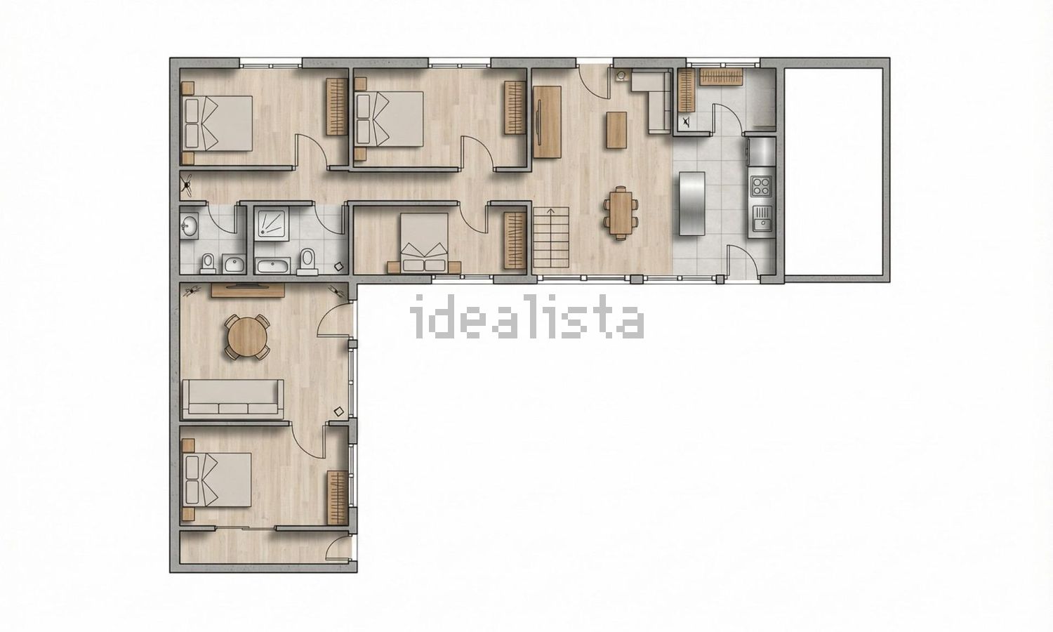 双拼别墅出售在Estrada Ribeira de Alte s/n - 平面图