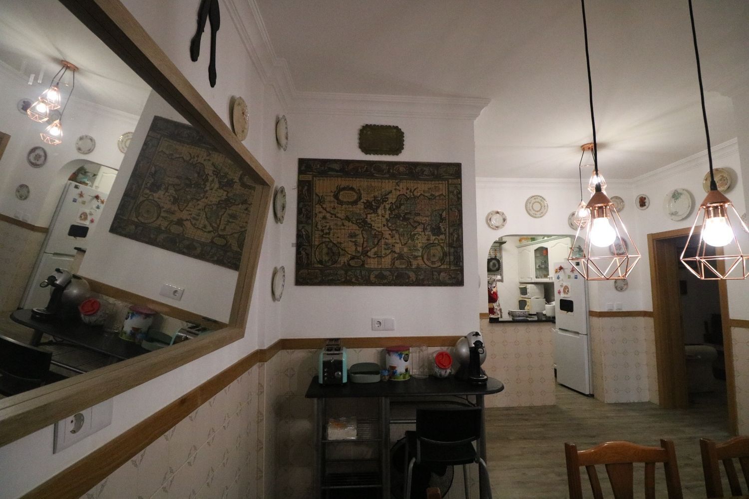 出租公寓 t2在Rua Rainha Santa, 29 - 餐厅