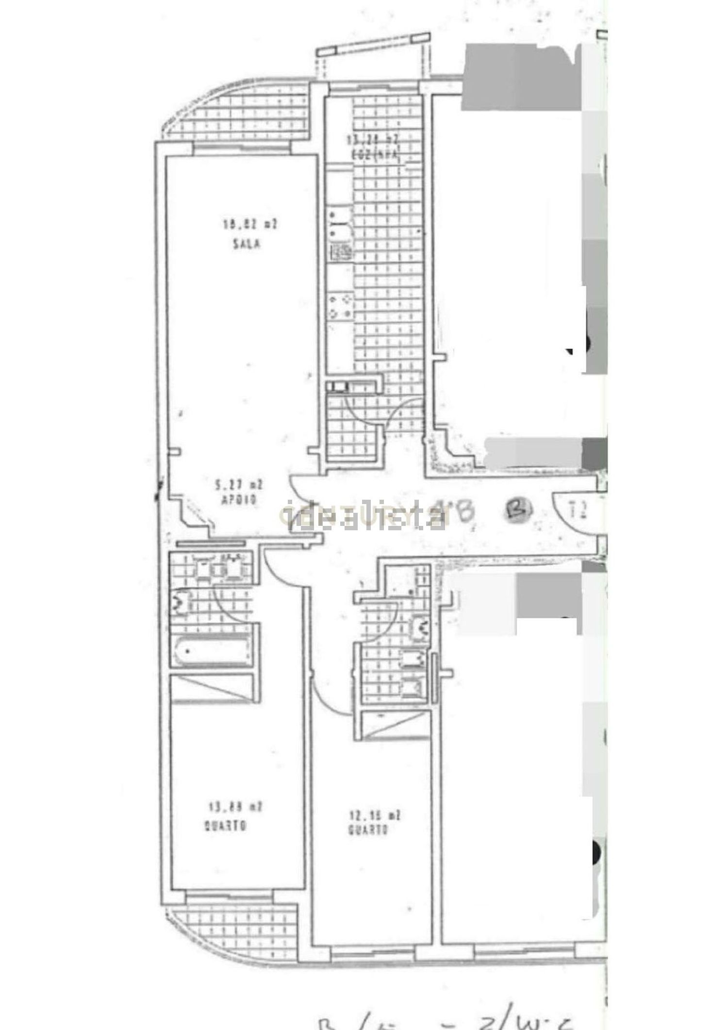 出租公寓 t1在Rua Cidade de Portalegre, 10 - 平面图