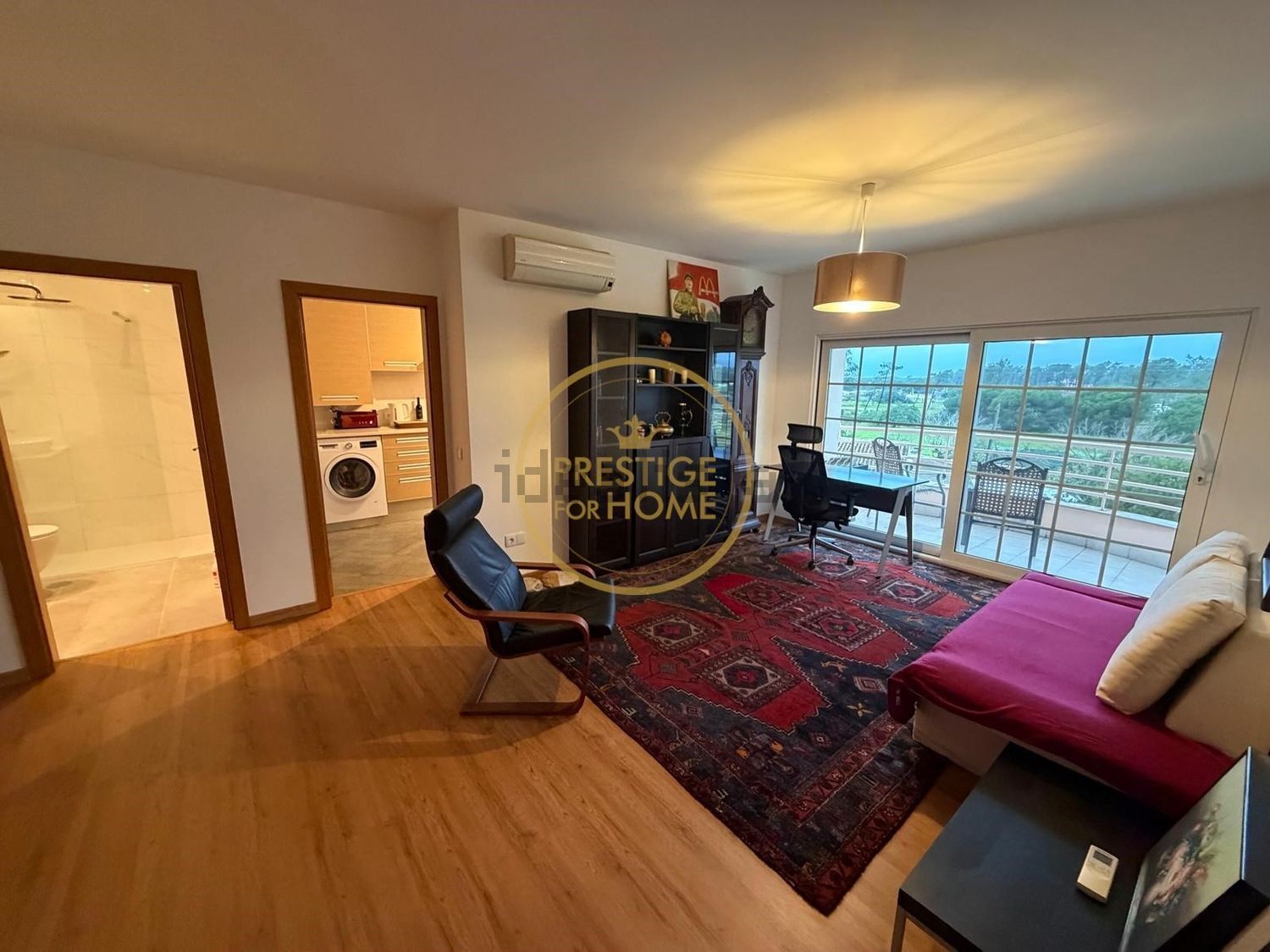 出租公寓 t1在Gambelas - 客厅