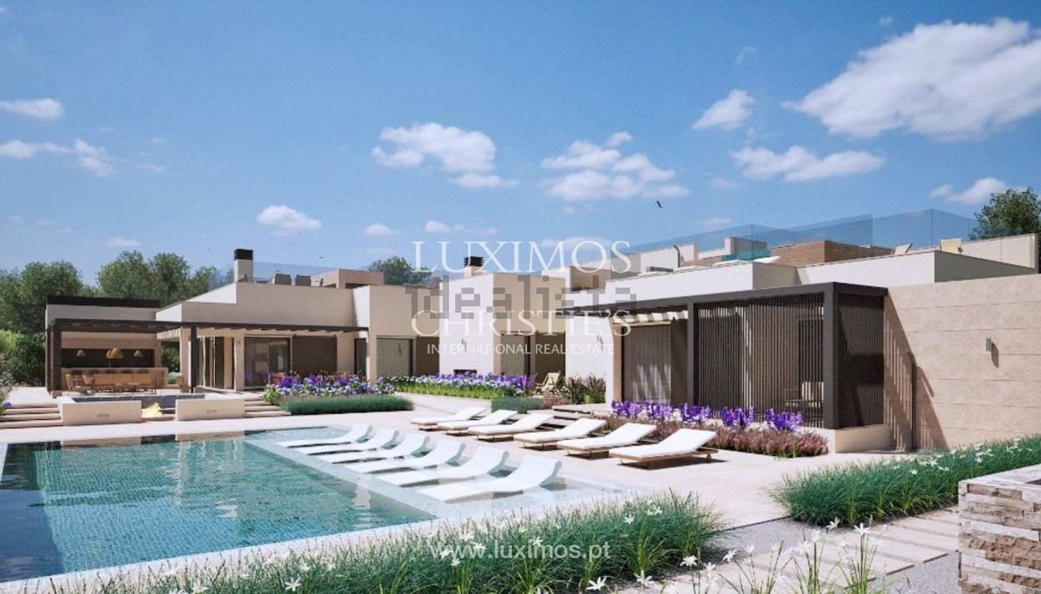 小楼房或别墅出售在Algoz e Tunes - 游泳池