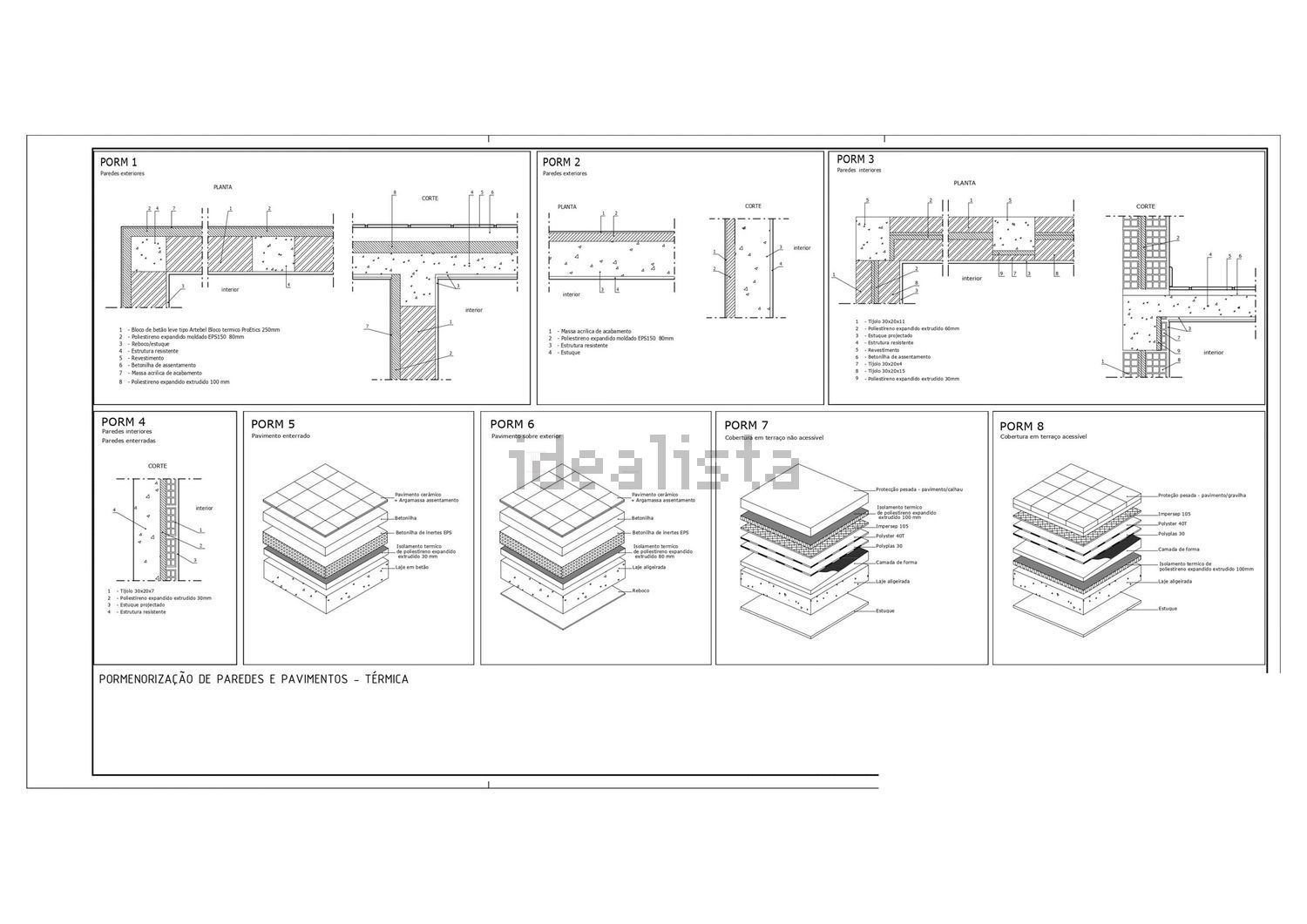 小楼房或独栋别墅出售在Rua de Caldas de Monchique s/n - 平面图