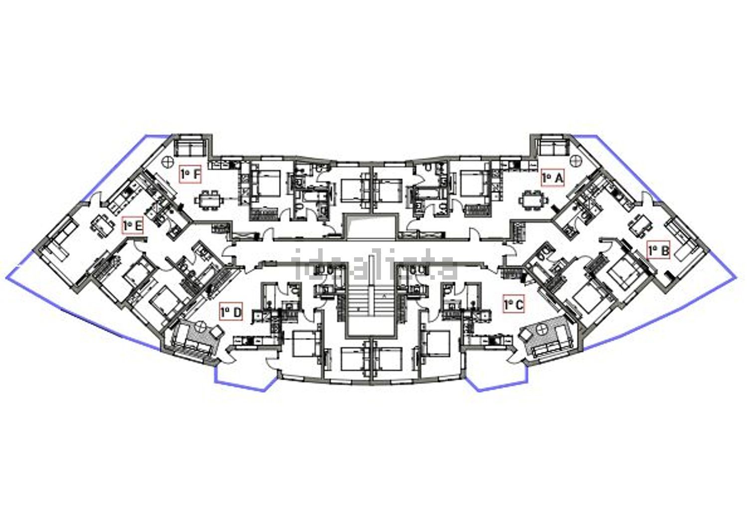 公寓 t2出售在Rua da Sardinha s/n - 平面图