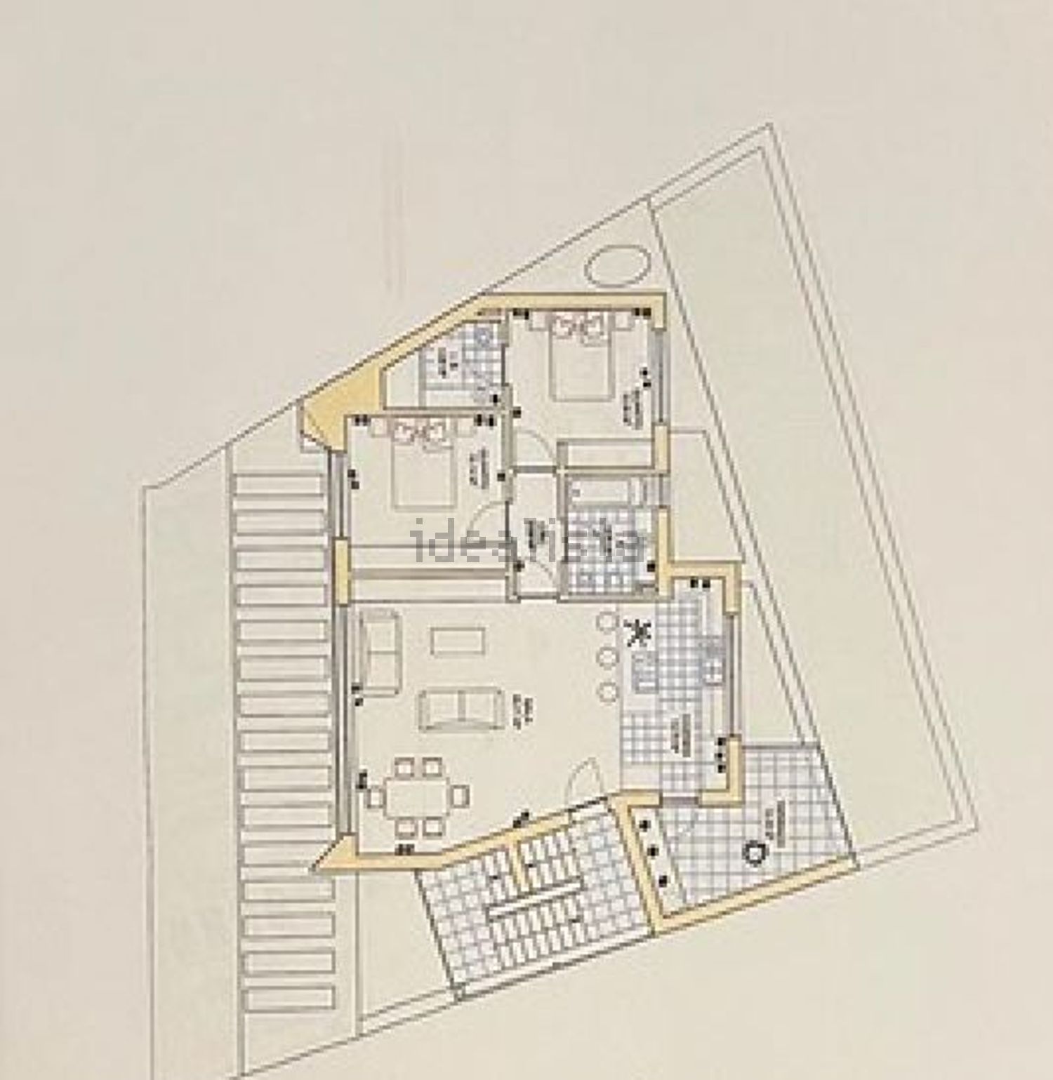 出租公寓 t2Av 5 de outubro - 平面图